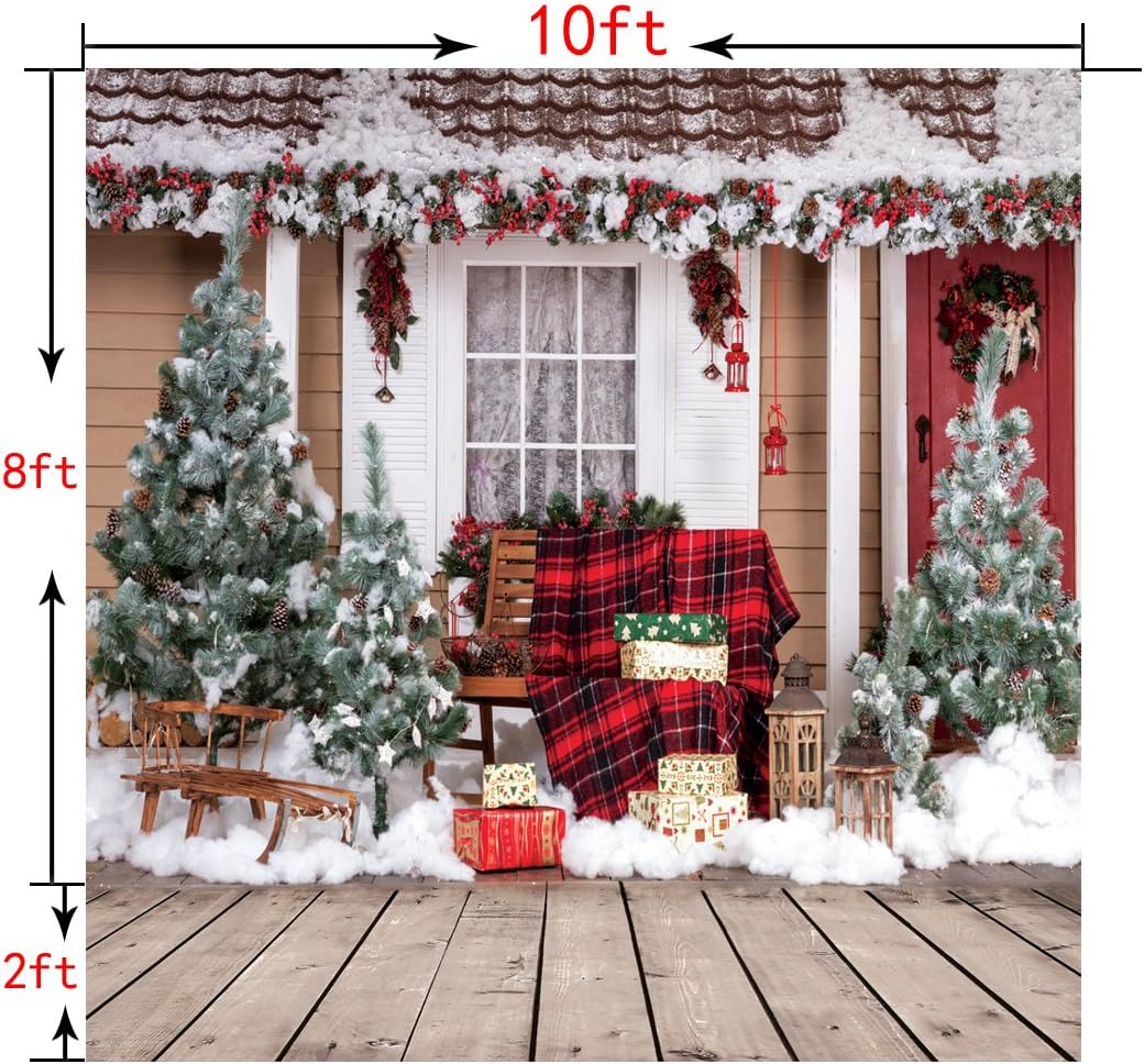 Flаѕh Sаlе Buу 1 gеt 1 SJOLOON 10x10ft Christmas Backdrop Christmas Backdrops for Photography Xmas Photo Backdrops Vinyl Background Studio Prop 10280