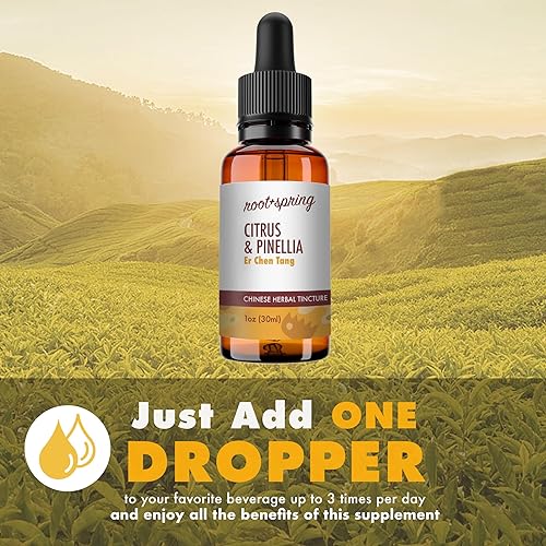 Miniatura 3 de root + spring Citrus & Pinellia - Er Chen Tang - Tintura de hierbas Er Chen Wan (extracto líquido) - Concentrado con cuentagotas - Suplemento