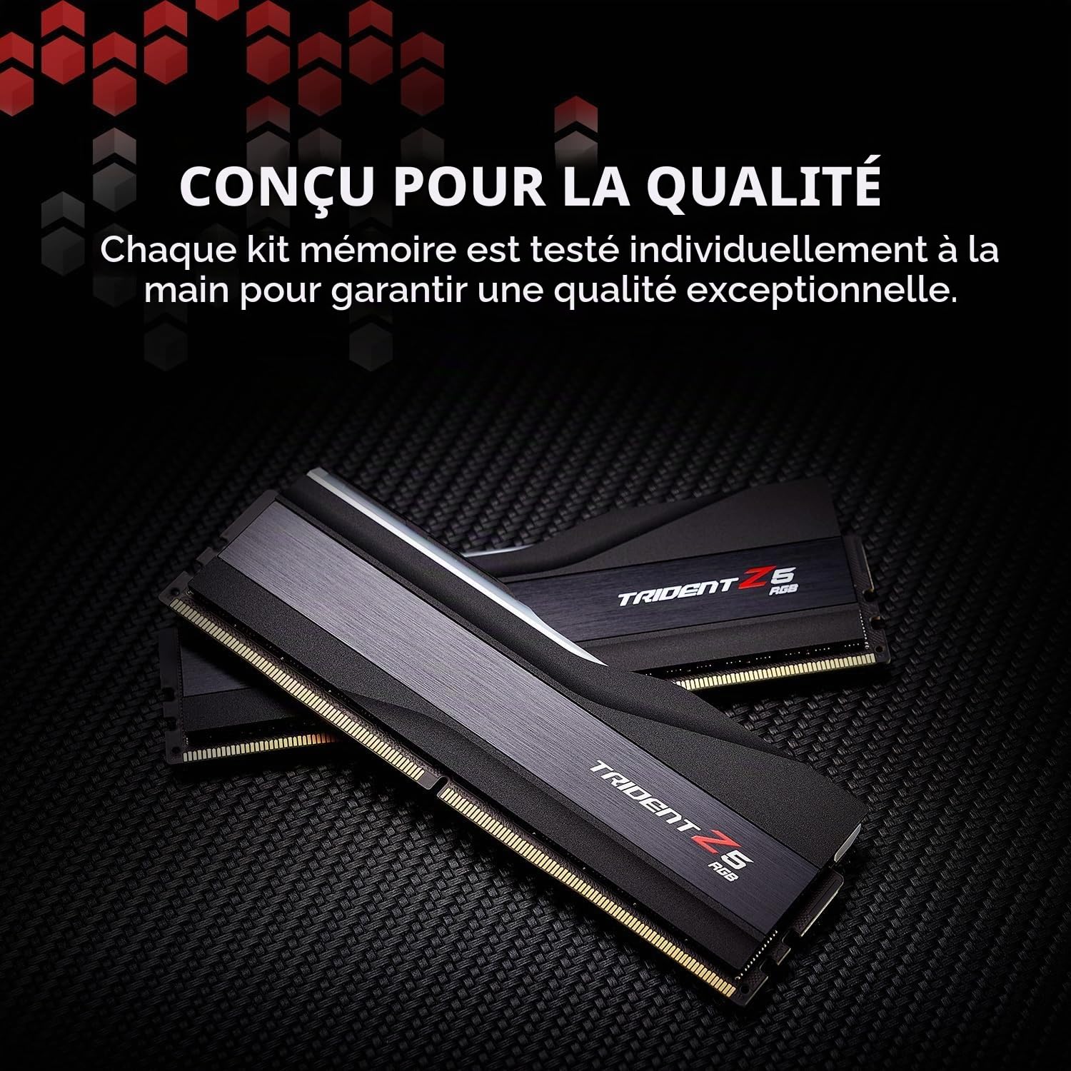 G.skill Trident Z5 Rgb - Ddr5 - Kit - 32gb: 2 X 16gb - Dimm 288-Pin - 6000 Mhz / Pc5-48000 - Cl30 - NoN-Ecc - Mattschwarz (f5-6000j3040f16gx2-Tz5rk)