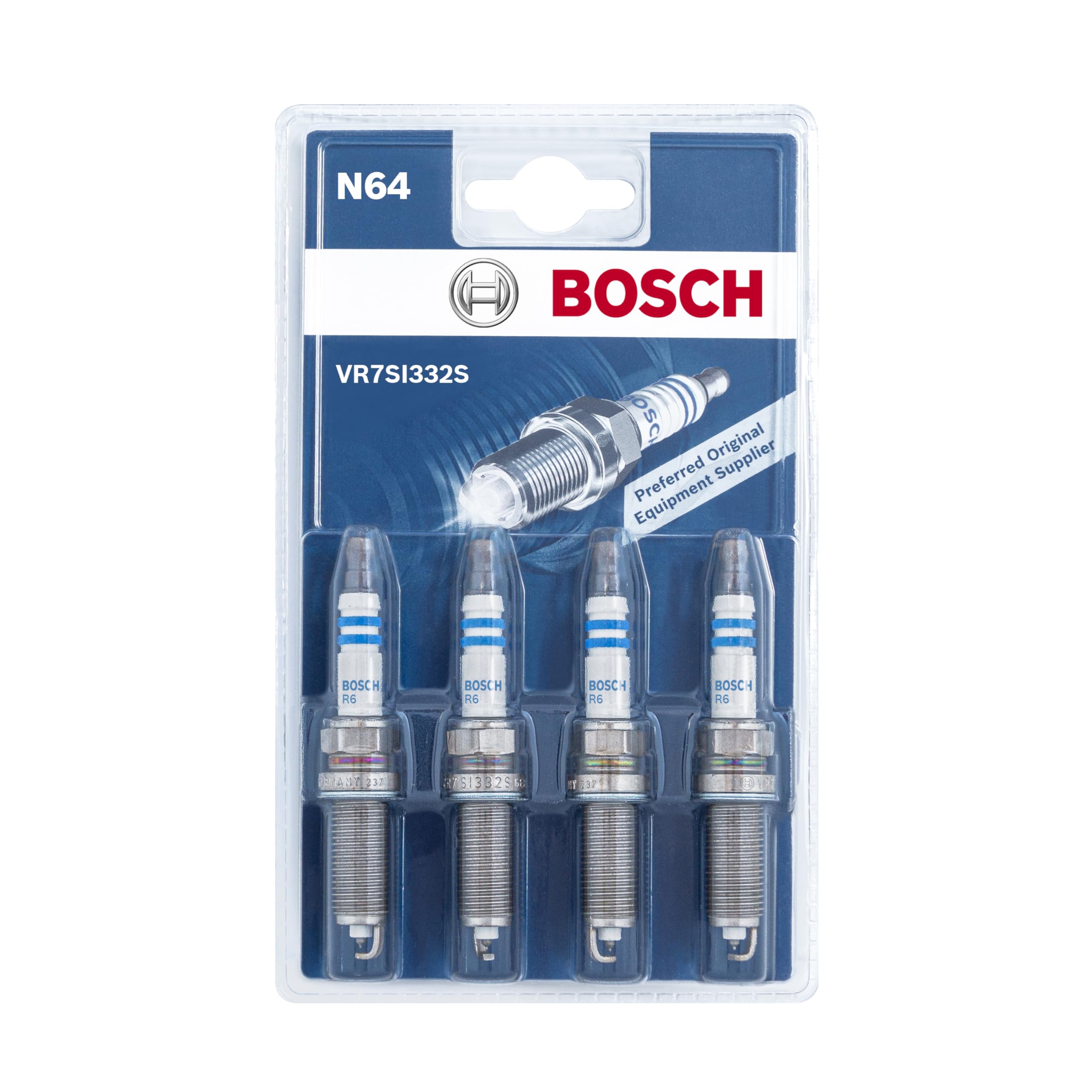 Bosch VR7SI332S (N64) - Bujías de níquel Doble Iridio - kit de 4