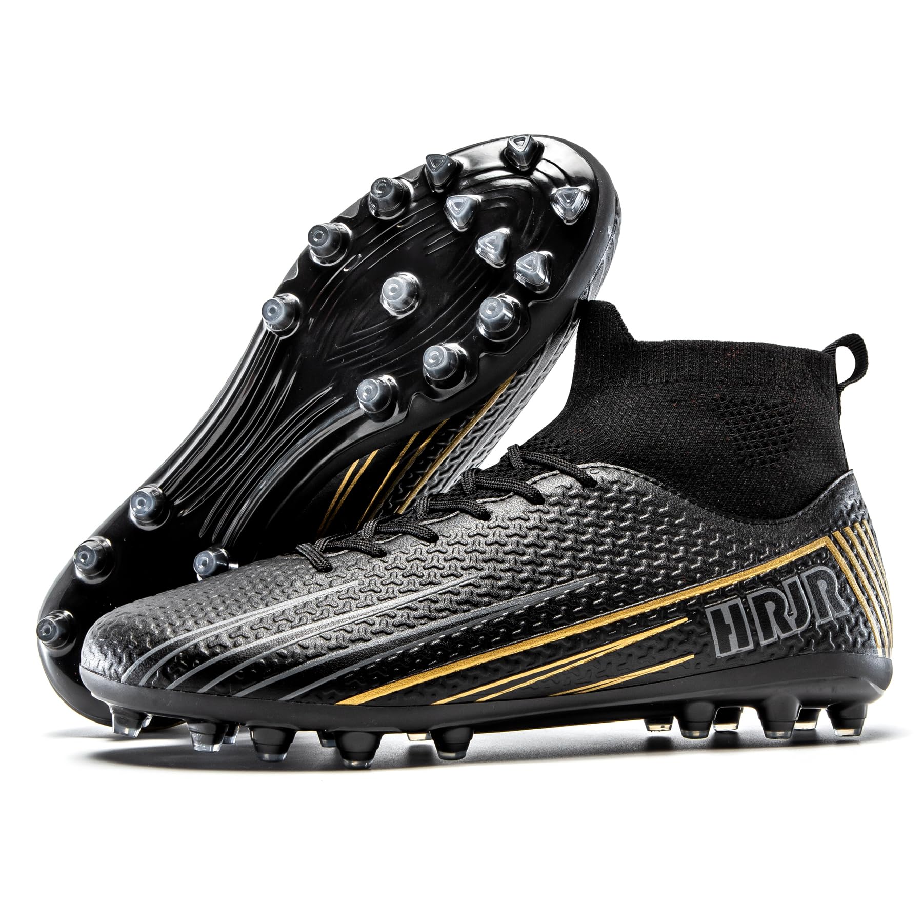 Unisex-Child Soccer Cleats High-Top Football Cleats Lightweight Training Soccer Shoes — view 8