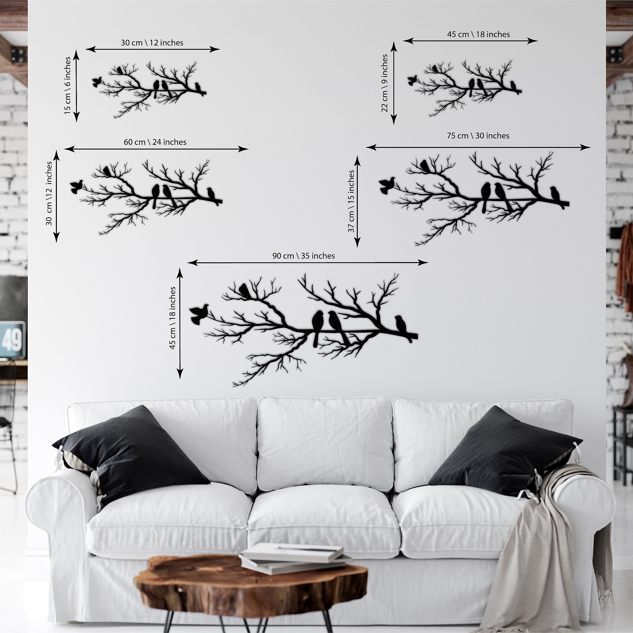 Birds Metal Decor, Metal Wall Decor, Housewarming Decor, Metal Wall Art