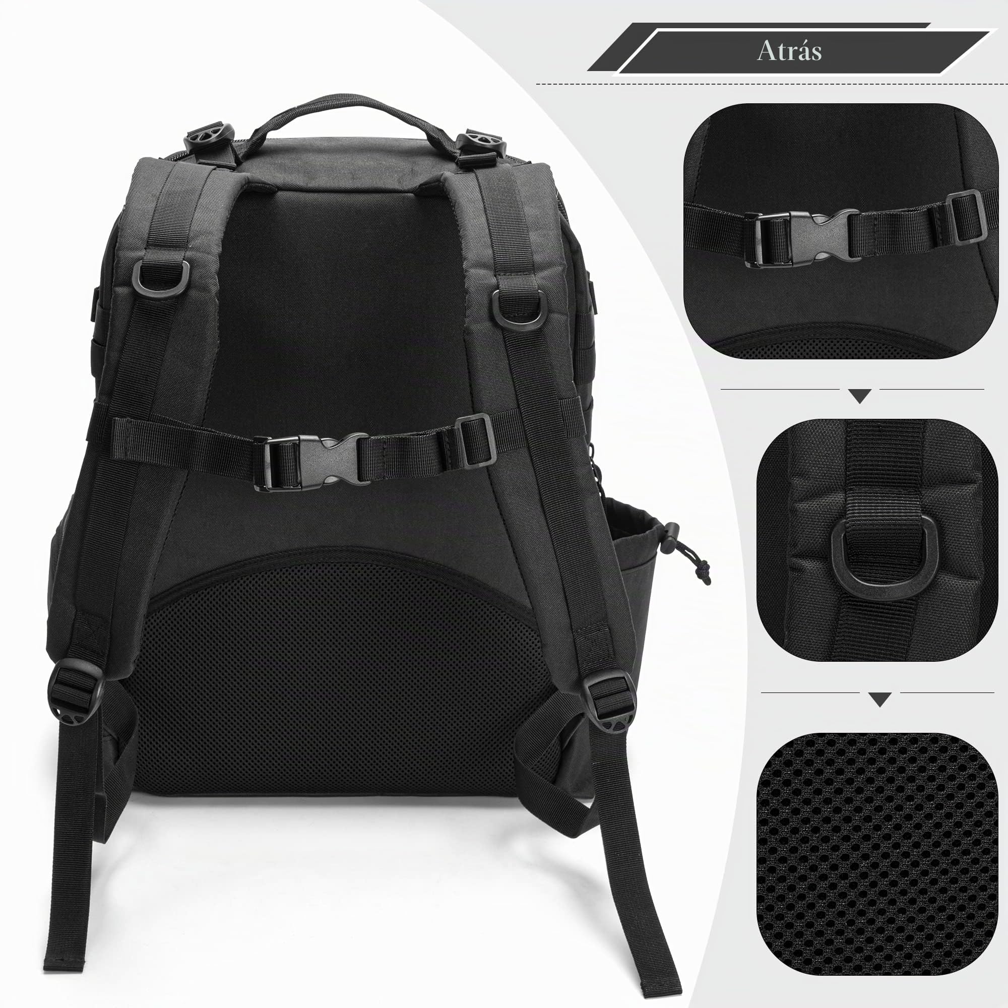 BAFASO Mochila de Peluquería, Bolsa de Viaje para Peluquería Solo Bolsa | Bolso Peluqueria Profesional para Herramientas de Peluquería, Negro