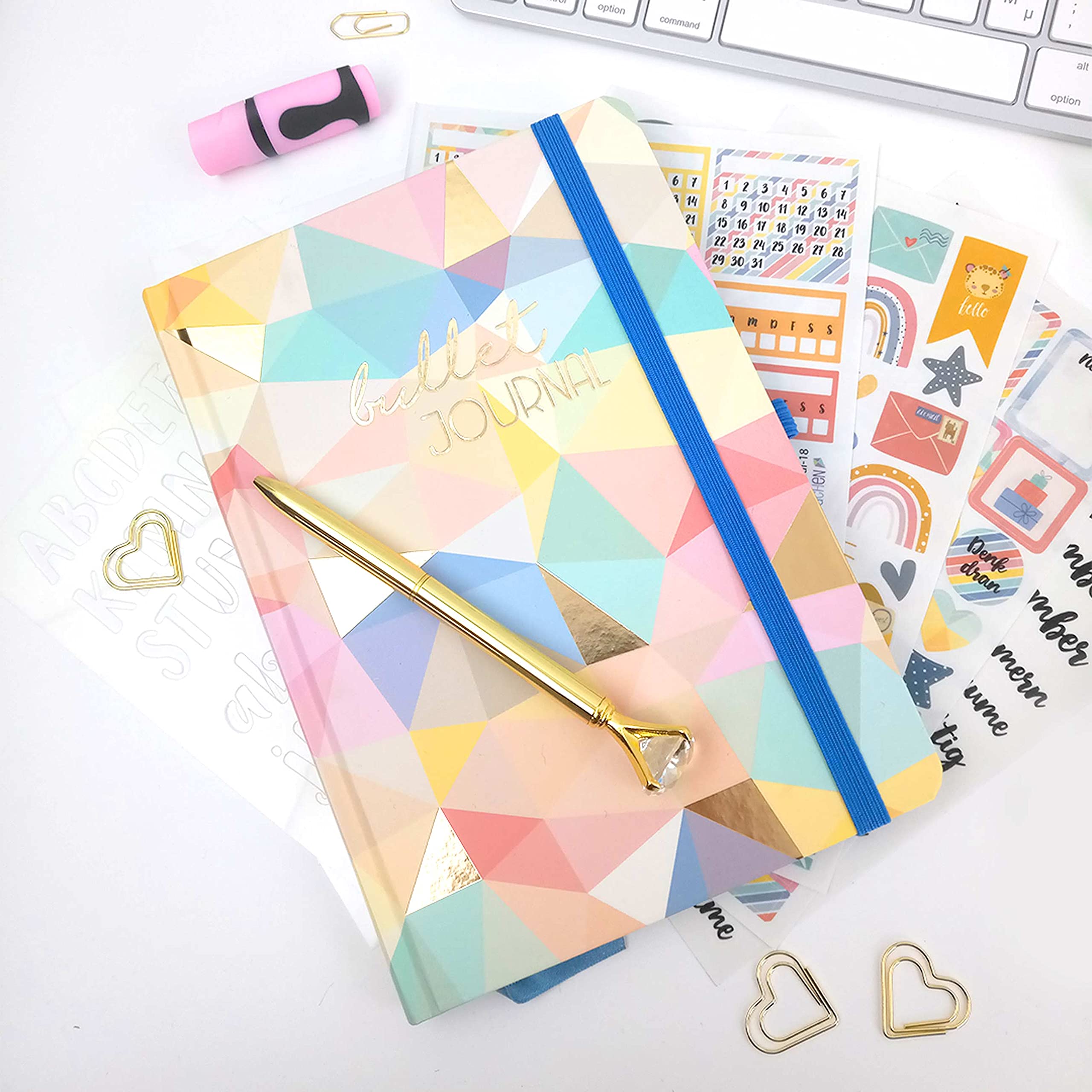 Premium Bullet Journal Starter Set - (Geometric) - notebook A5 dotted - Image 2