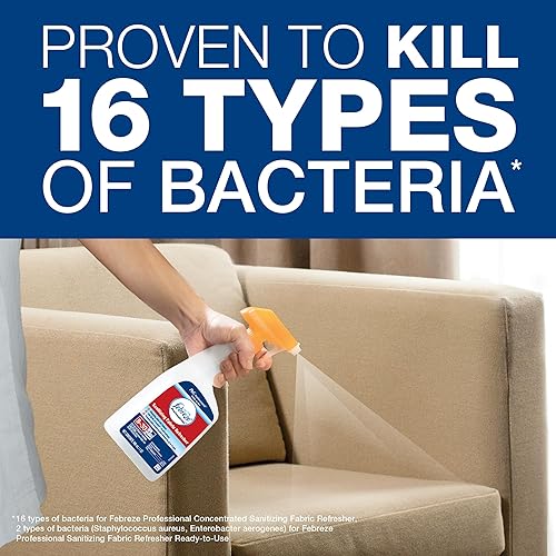 Miniatura 5 de P&G Professional - 37000721366 Febreze - Refrescante profesional de telas desinfectantes, repuesto desinfectante a granel para todas las telas en