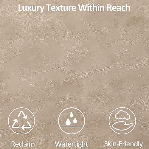 Miniatura 6 de Silla decorativa moderna de mediados de siglo, silla de oficina de piel sintética marfil para recepción, silla de club de cuero copetudo para sala