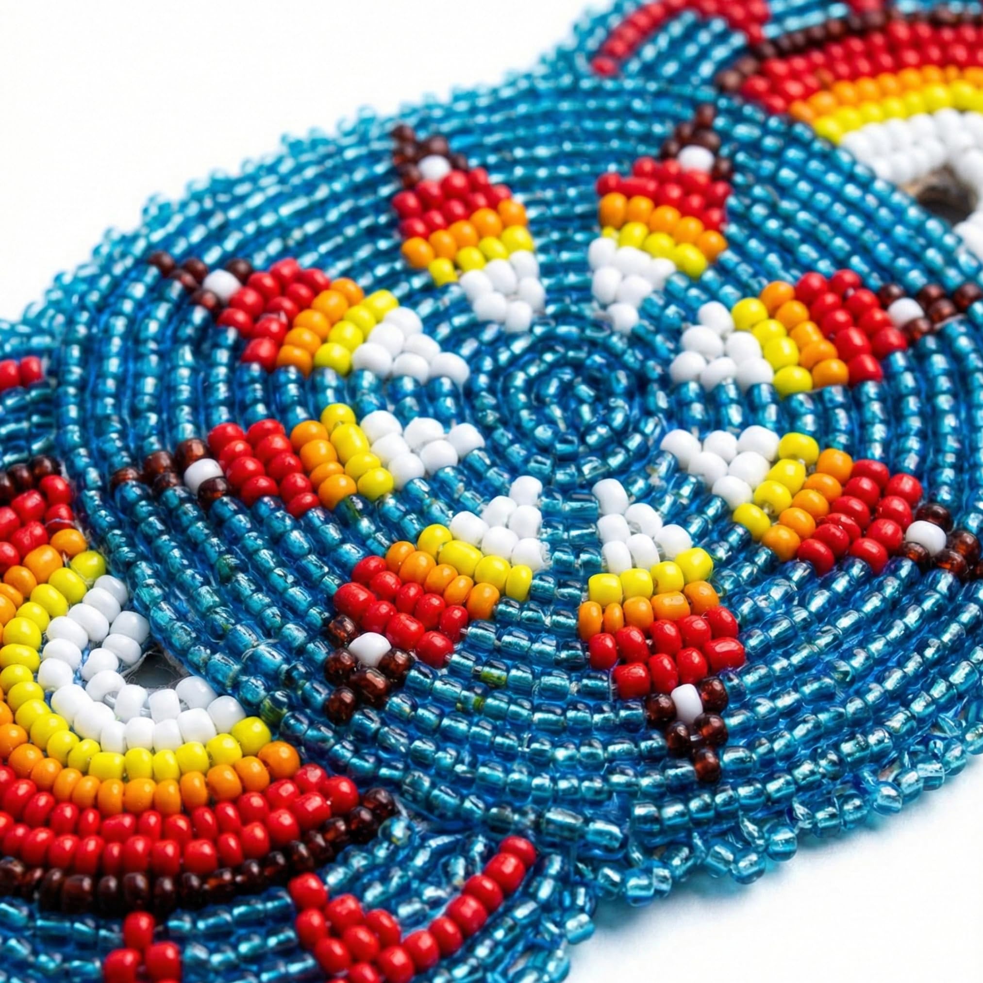 Amazon.com: Handmade Beaded Indian Hair Barrette,Native  display picture 3