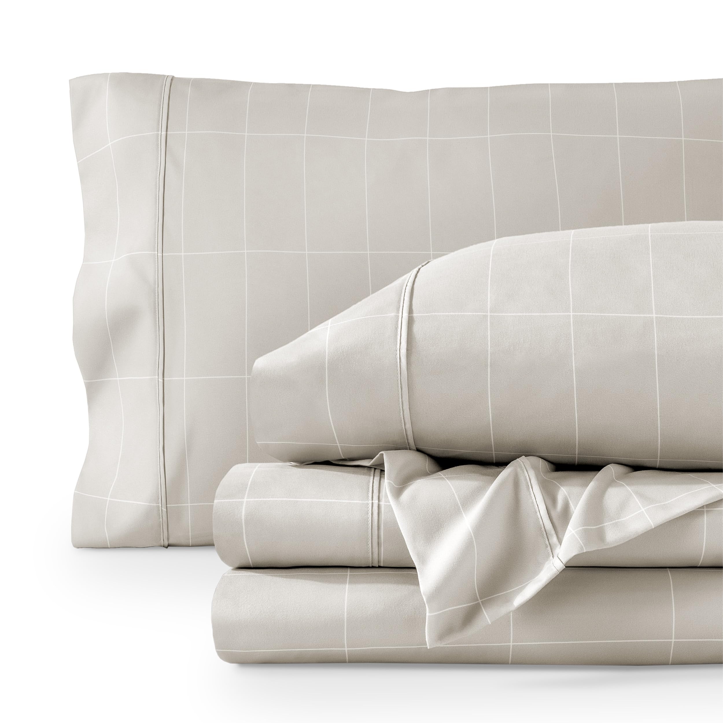 Bare Home Twin XL Sheet Set - College Dorm Size - Luxury 1800 Ultra- Soft Double Brushed Microfiber - Deep Pockets - Easy Fit - 3 Piece Bedding Sheet