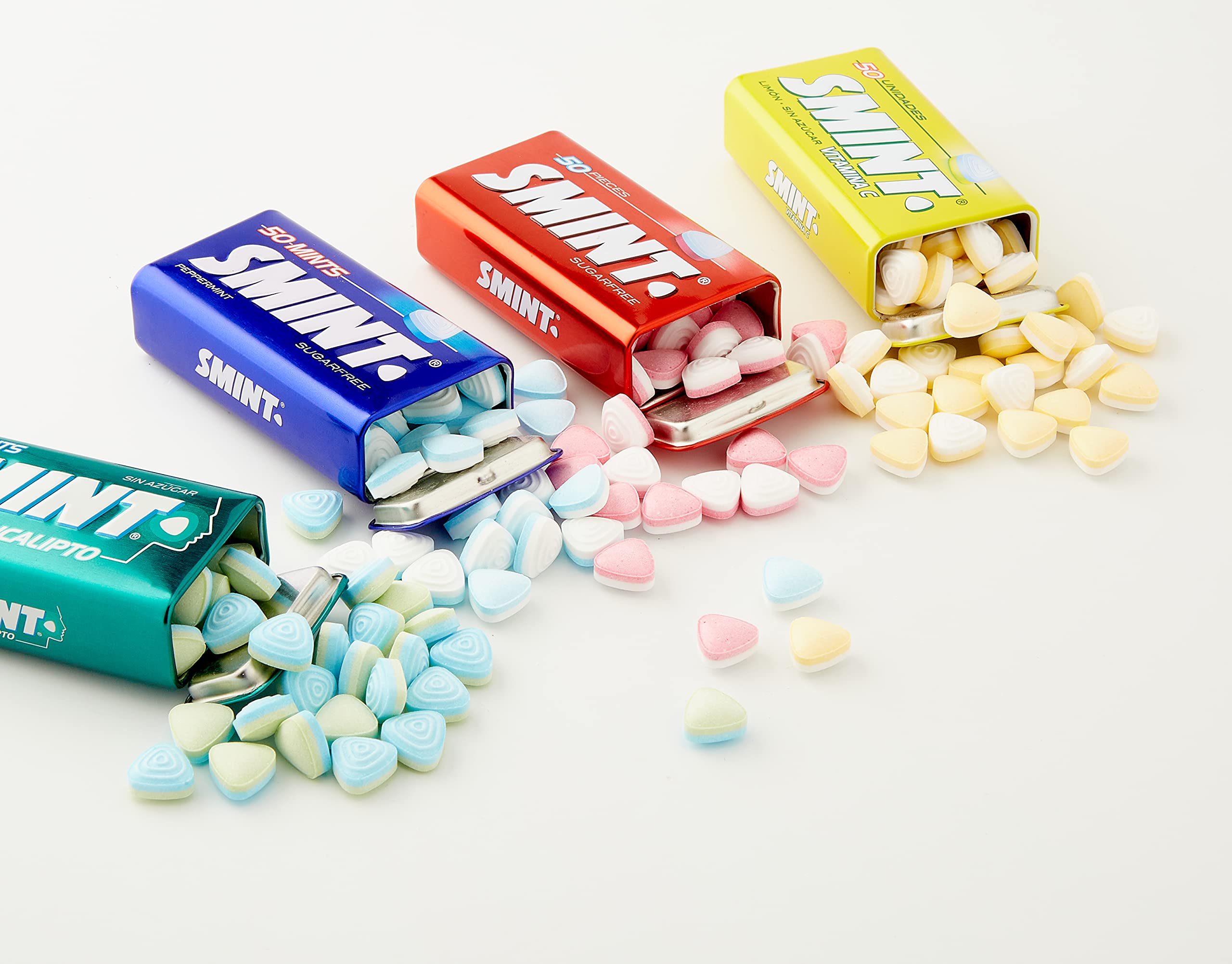 Smint Tin Best Sellers, Caramelo Comprimido Sin Azúcar, Sabores Variados - 12 Unidades De 35 g (Total 420 g)