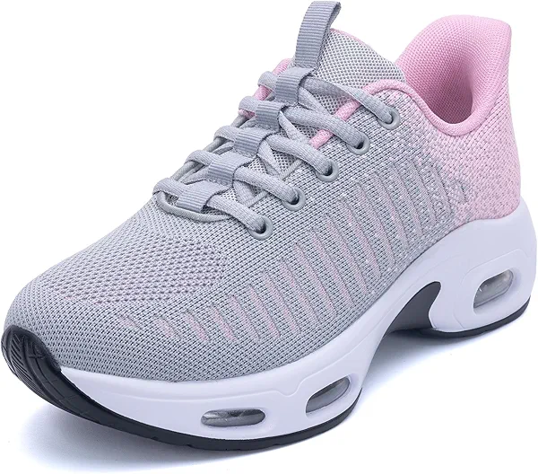 MAYKX Womens Slip on Running Shoes Comfortable Tennis Sneakers Arch Support Walking Gym Athletic Workout Jogging Footwear US 6-11
