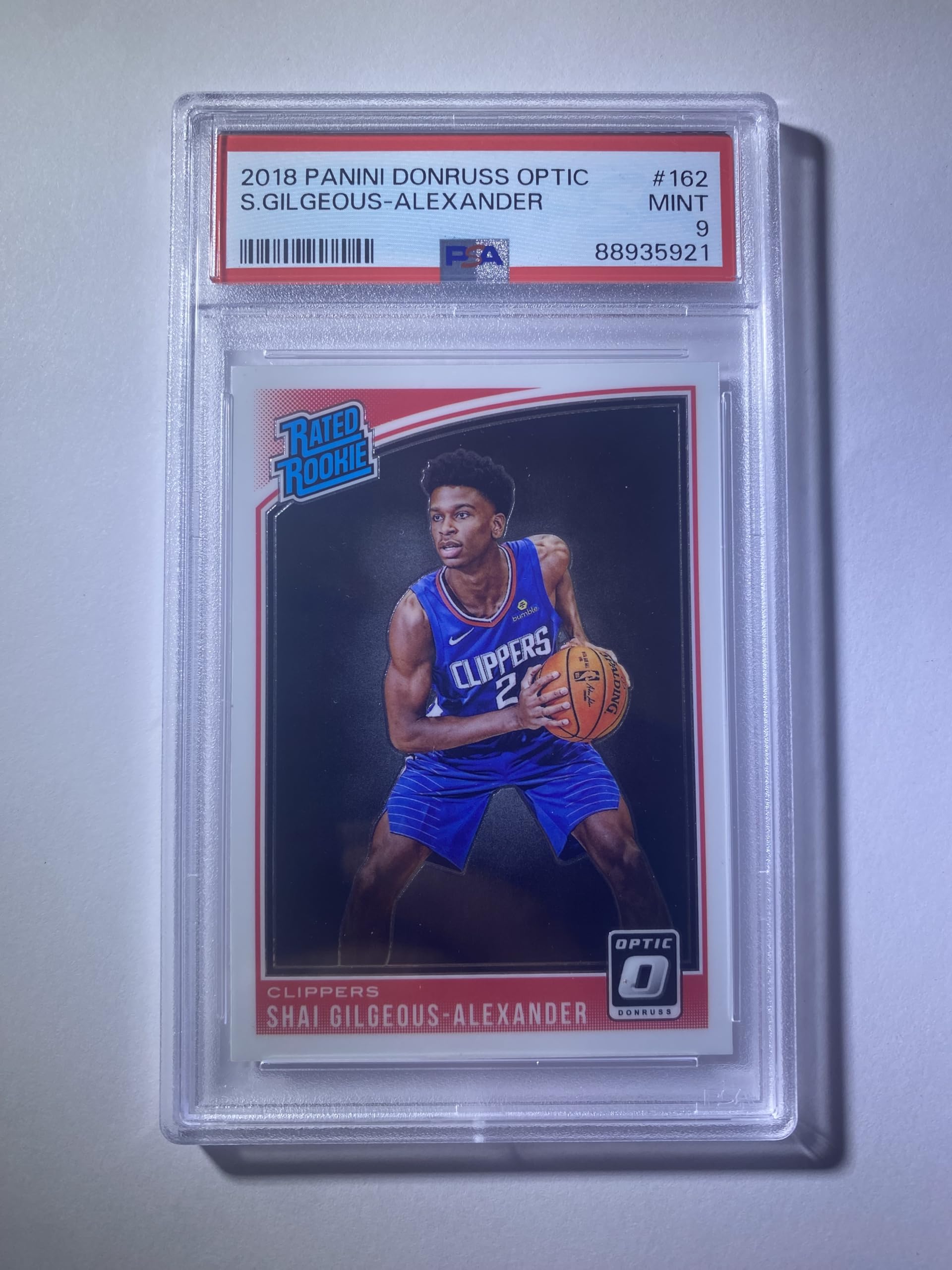 Amazon.com: Shai Gilgeous-Alexander 2018 Panini Donruss Optic #162