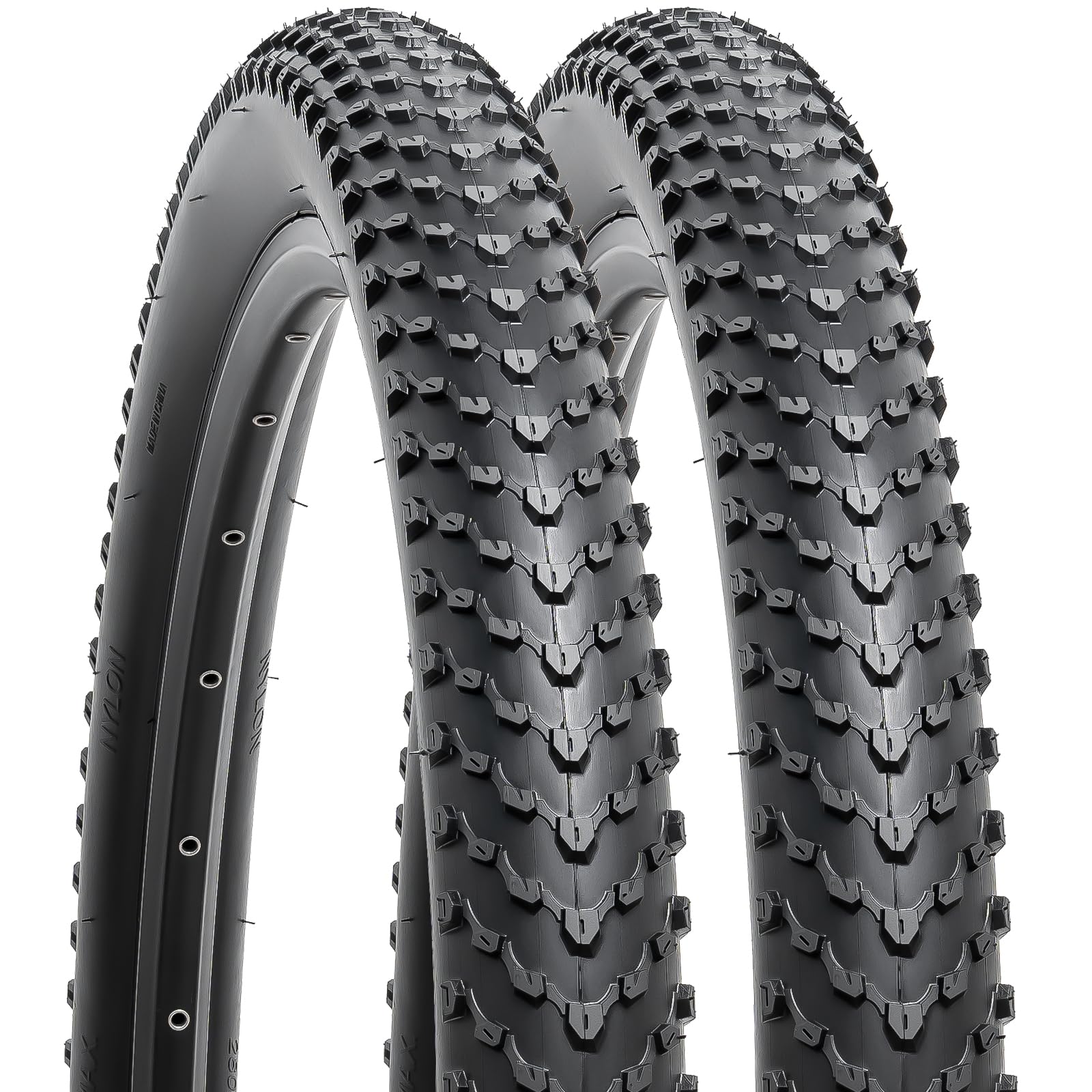YunSCM 2Pcs Foldable 27.5 Inch Bike Tyres 27.5X2.40 Tires 60-584 Compatible With 27.5X2.40 Mountain/Gravel/Off Road/Road Bicycle Bike Tyre
