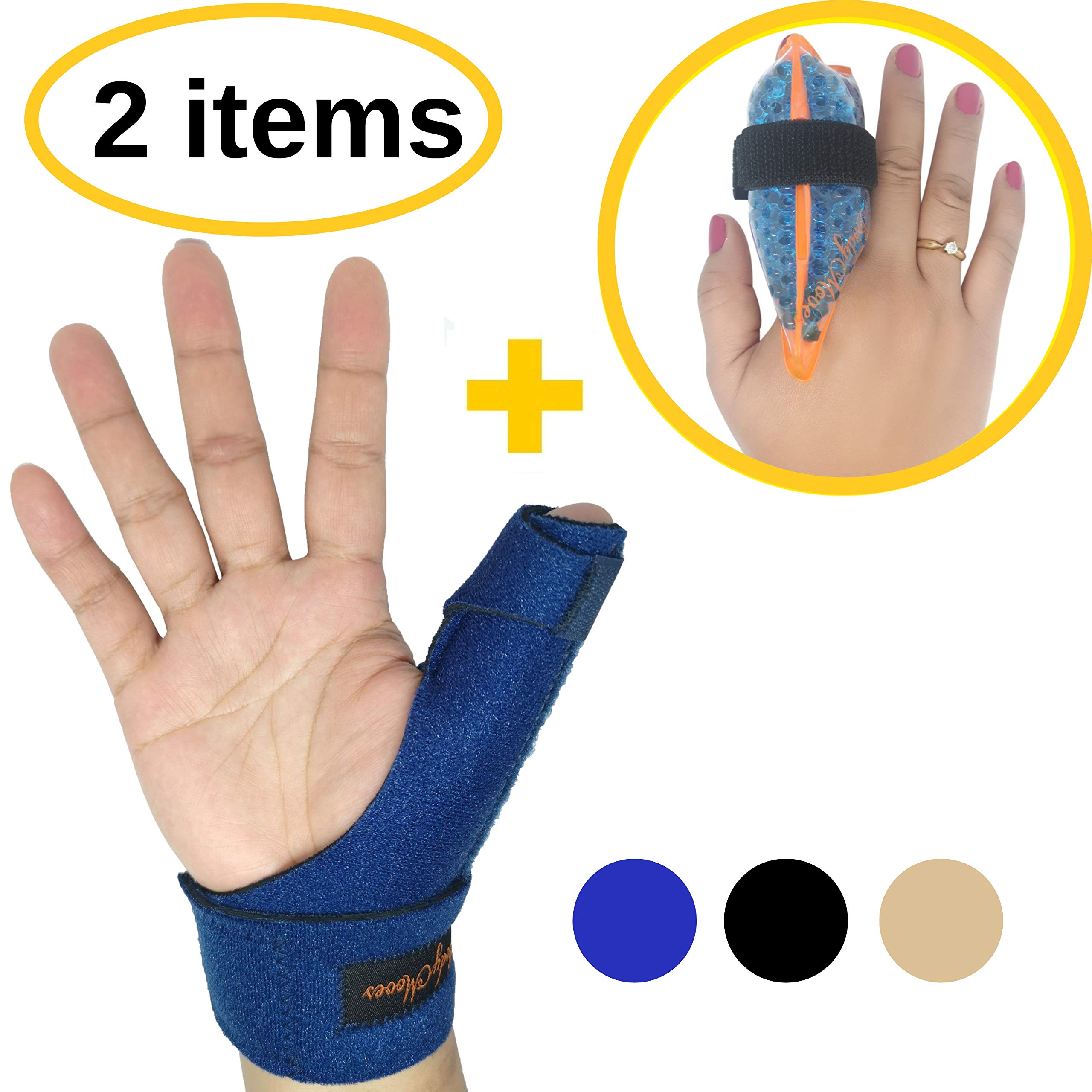 Buy BodyMoves New Thumb Splint Brace Plus Finger Hot and Cold Gel Pack