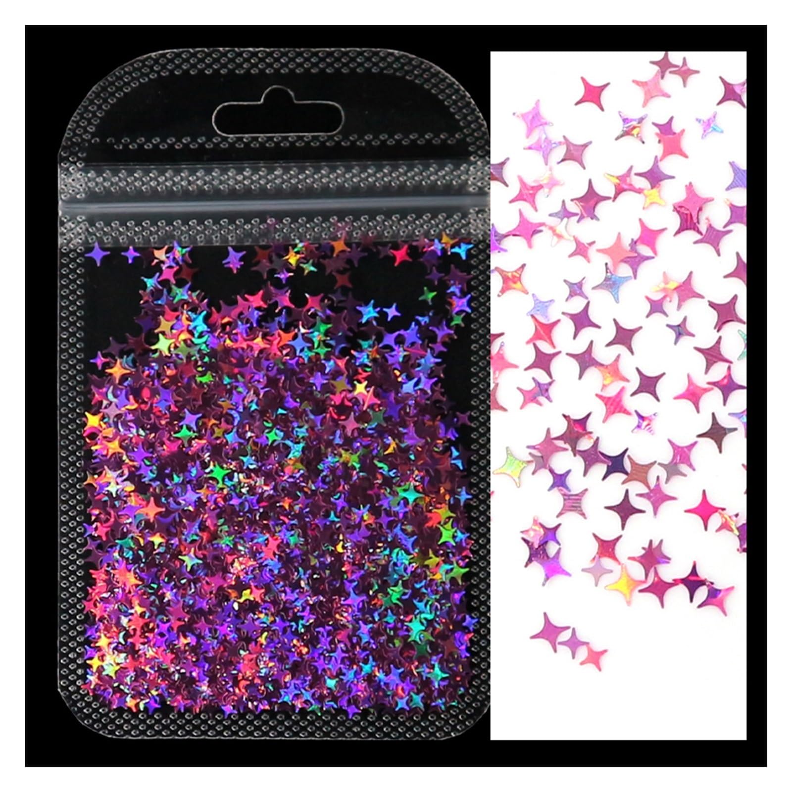Holographic Nail Art Glitter Laser Star Butterfly AB 2g Decor Accessories