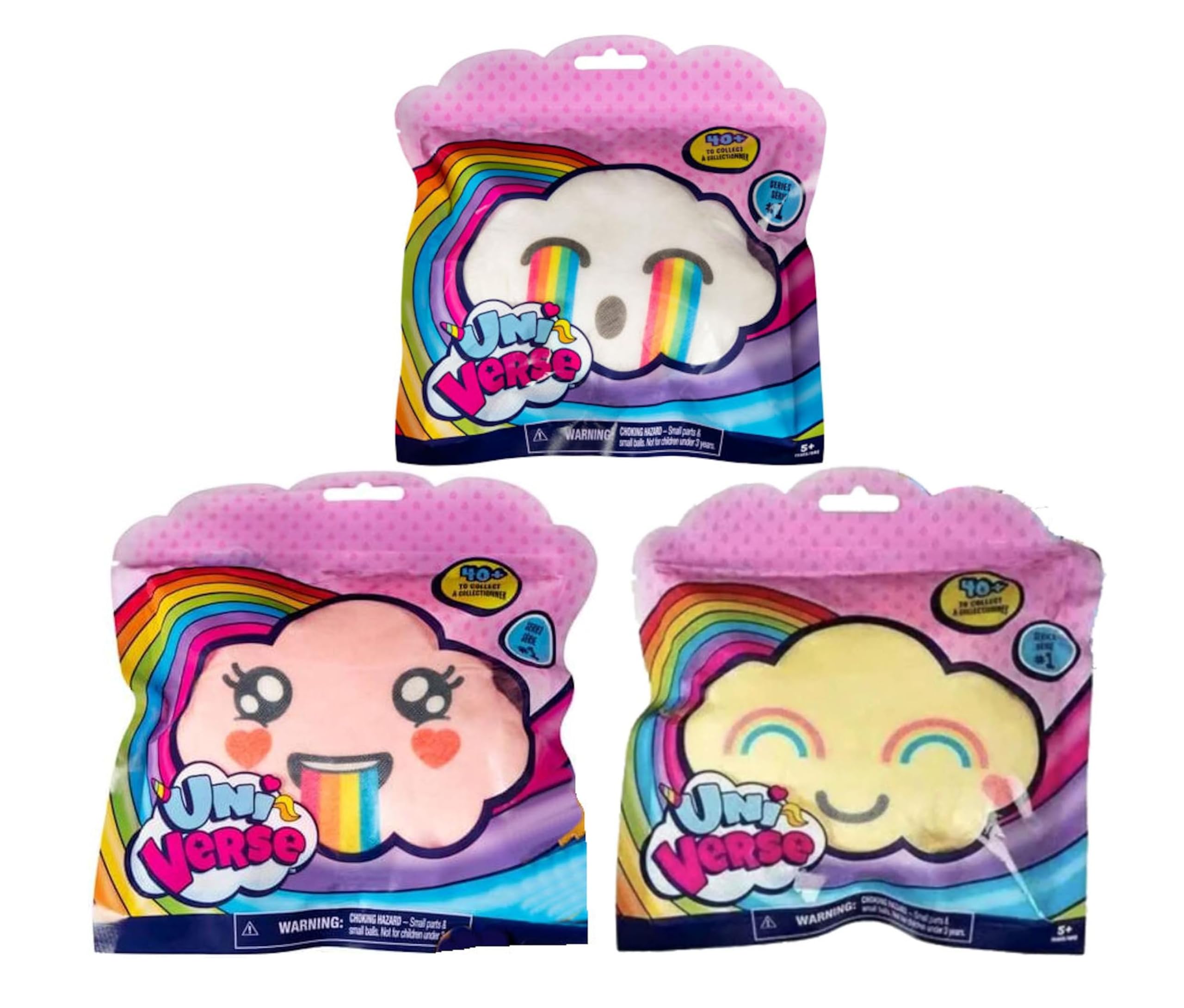 Uni‑Verse Collectible Surprise Unicorn Series 1 Bundle Pack (Pack of 3 Random), Ages 5+