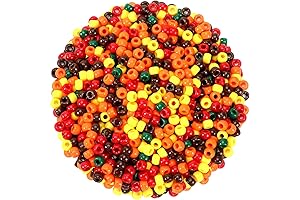 UPINS 1200Pcs Fall Craft Supplies for Jewelry Making Necklace Bracelets Earrings Hair...