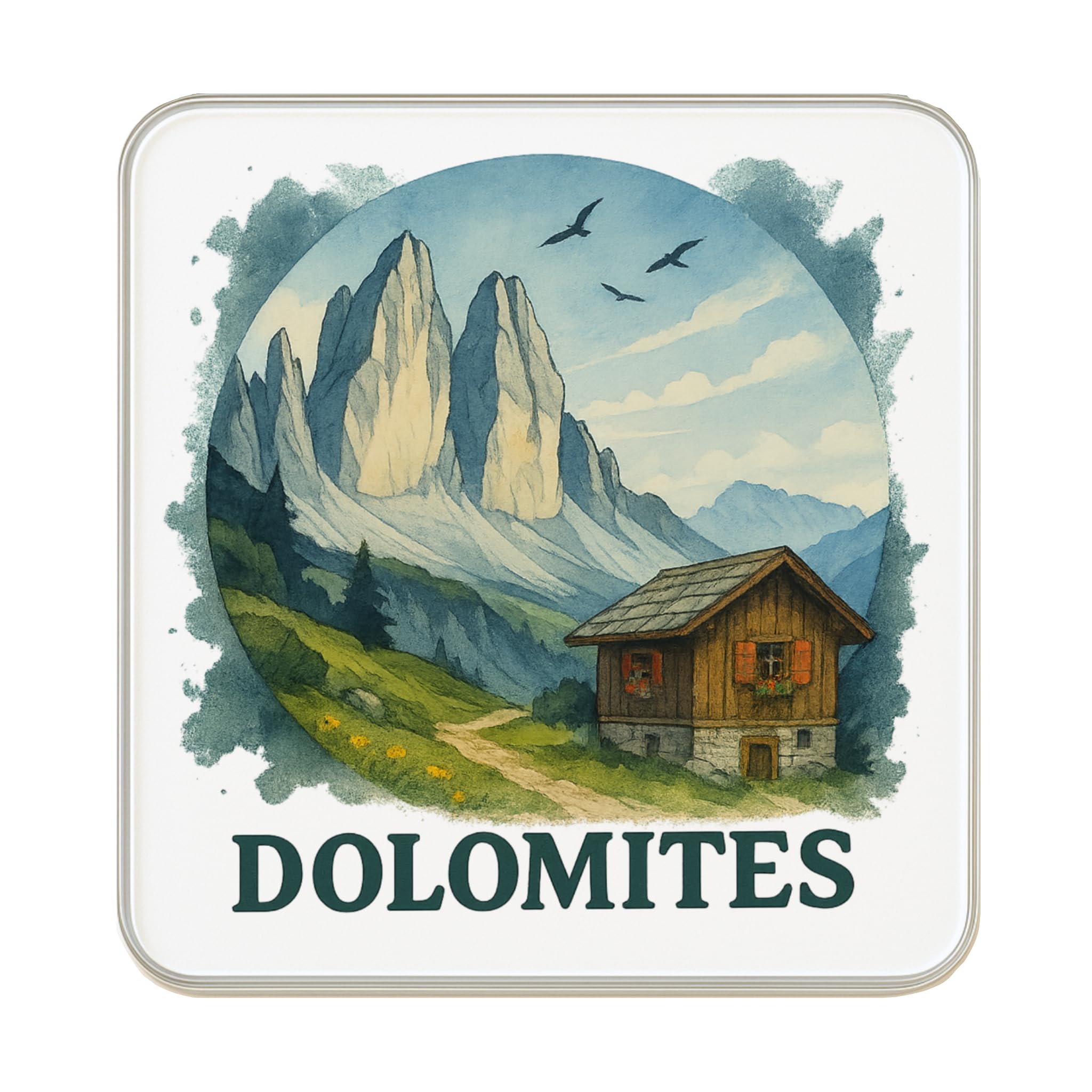 Aimant de réfrigérateur Dolomites Italie collection aimant frigo
