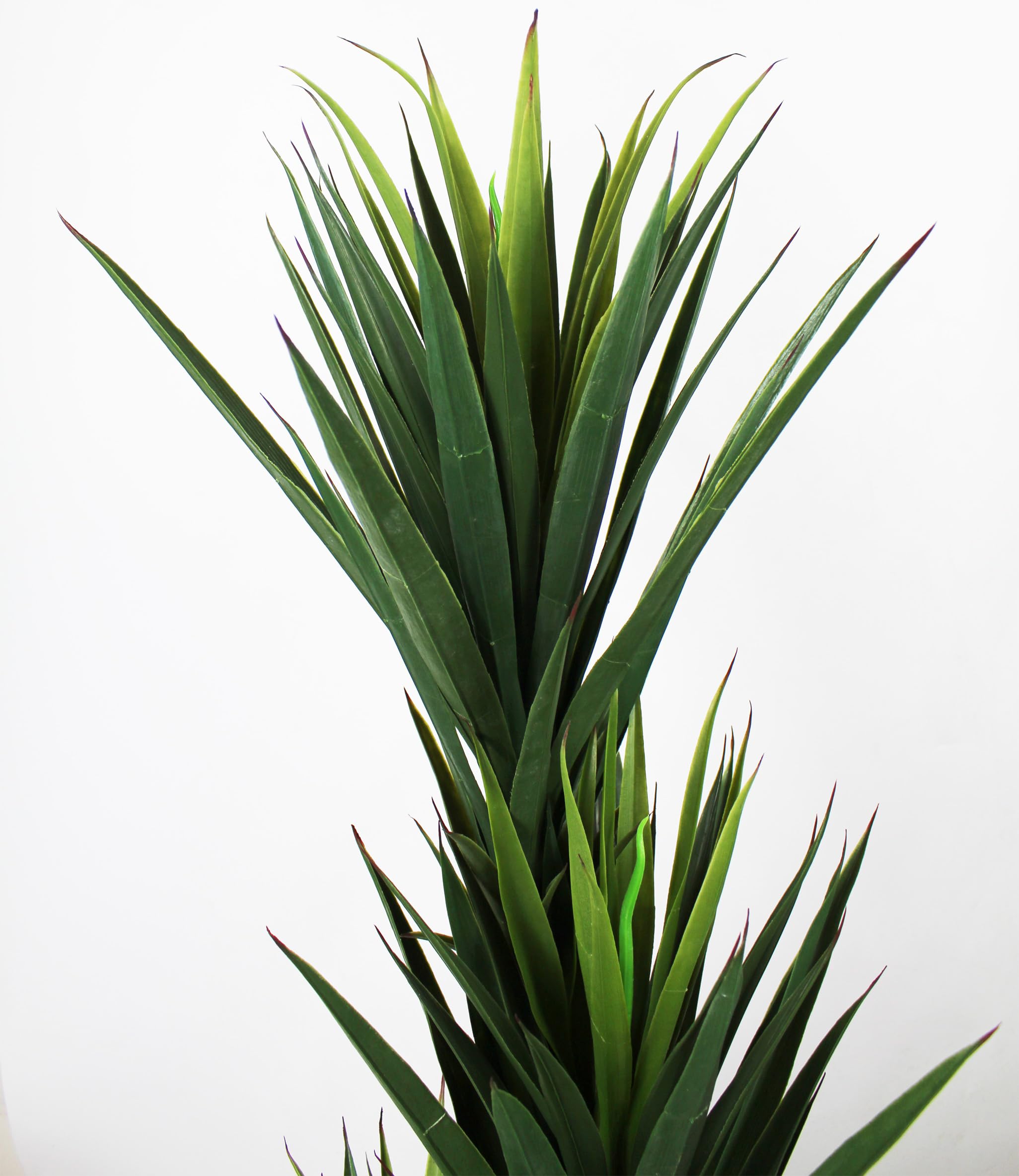 Arnusa Palmier artificiel Yucca - 150 cm - 153 feuilles - Plante artificielle en pot - Grande plante d'intérieur - Plante verte