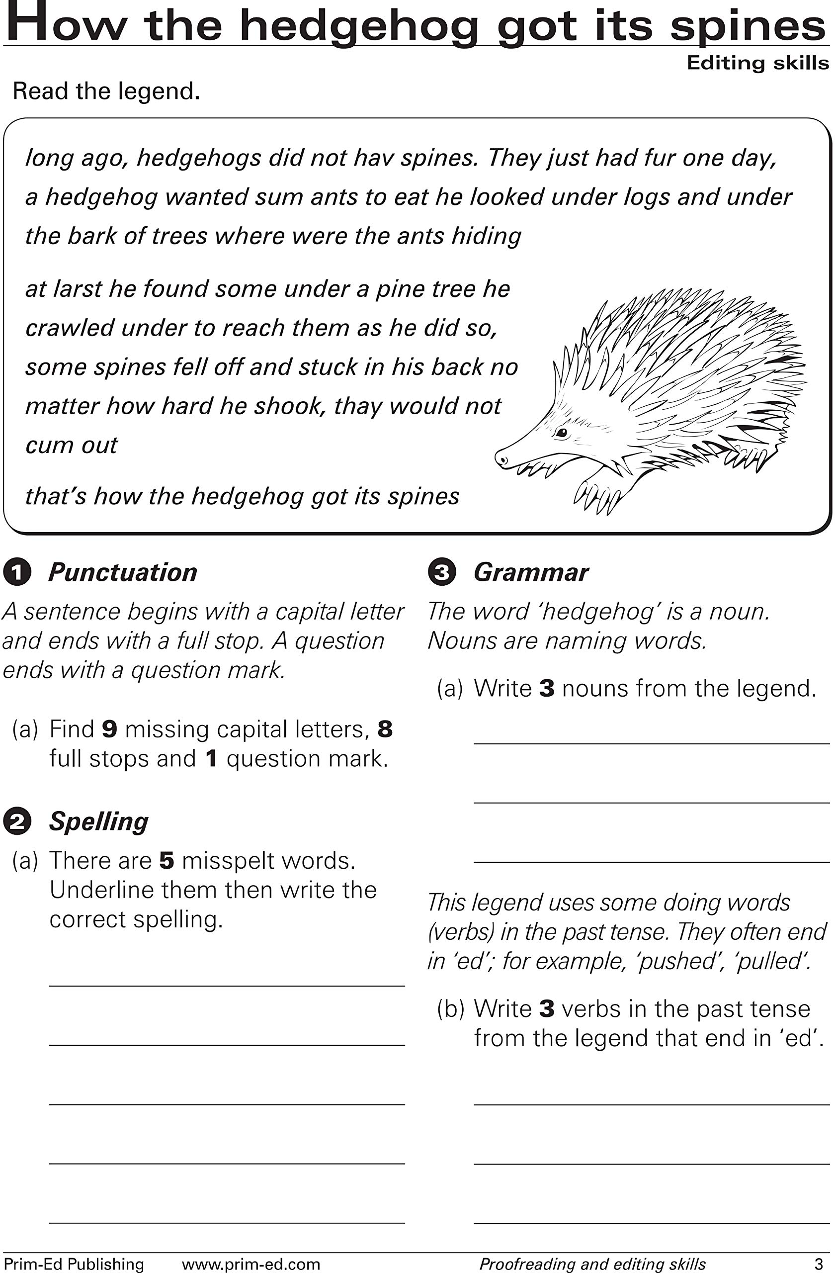 Editing And Proofreading Worksheets Editing: Easter Basket Paragraph