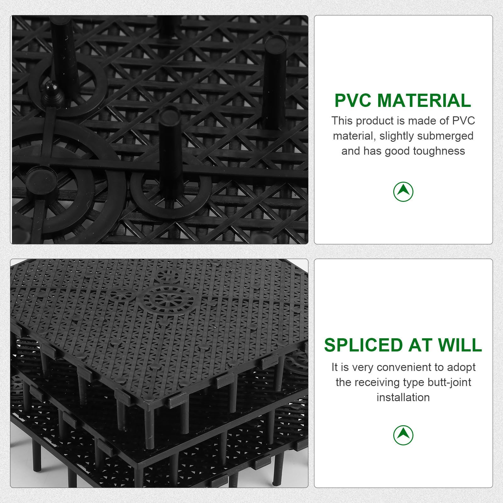 MAGICLULU Plaques Filtrantes Filtration de Fond Lot de 20 en PVC pour Aquarium, Installation par Emboîtement, Souplesse et L’élevage de Poissons
