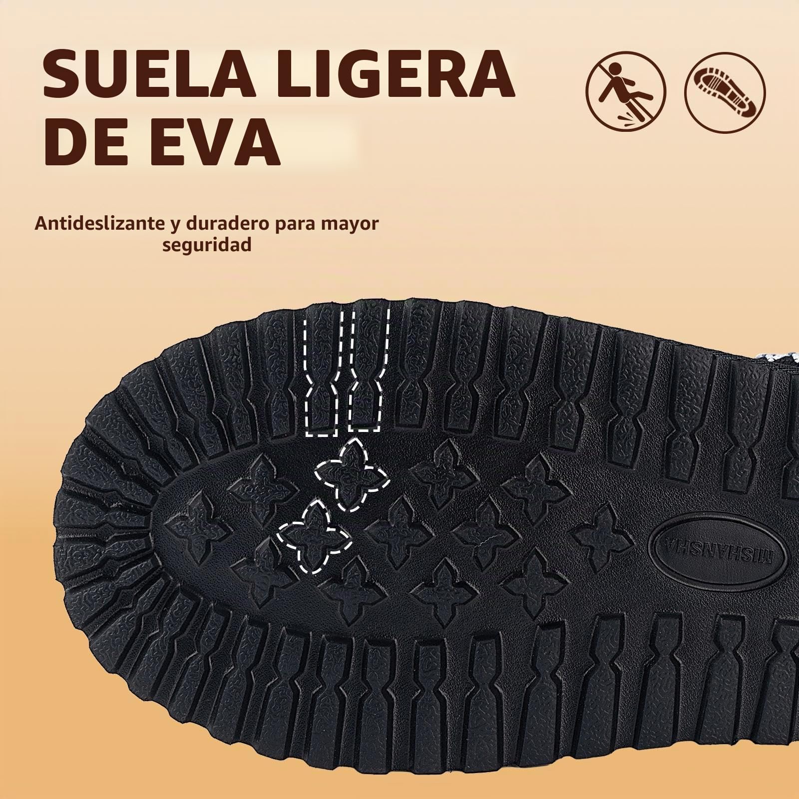 Mishansha Mujer Zapatillas de Estar Invierno Pantuflas Casa 36-42 EU | Zapatos, Antideslizantes, Cálidas, Calzado de Invierno, Grosor de 4 cm, Forro de Felpa Afelpada, Interiores, Paseos Diarios
