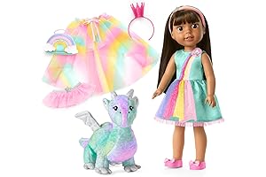 WellieWishers Ashlyn Doll with Crisella The Dragon Playset