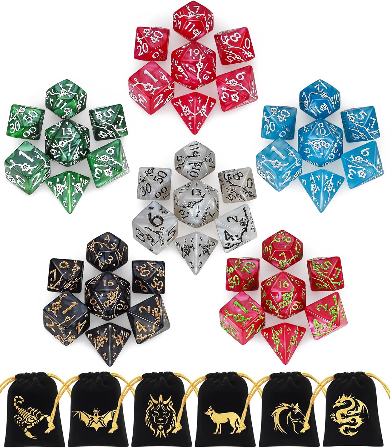 42pcs(Flower pattern)