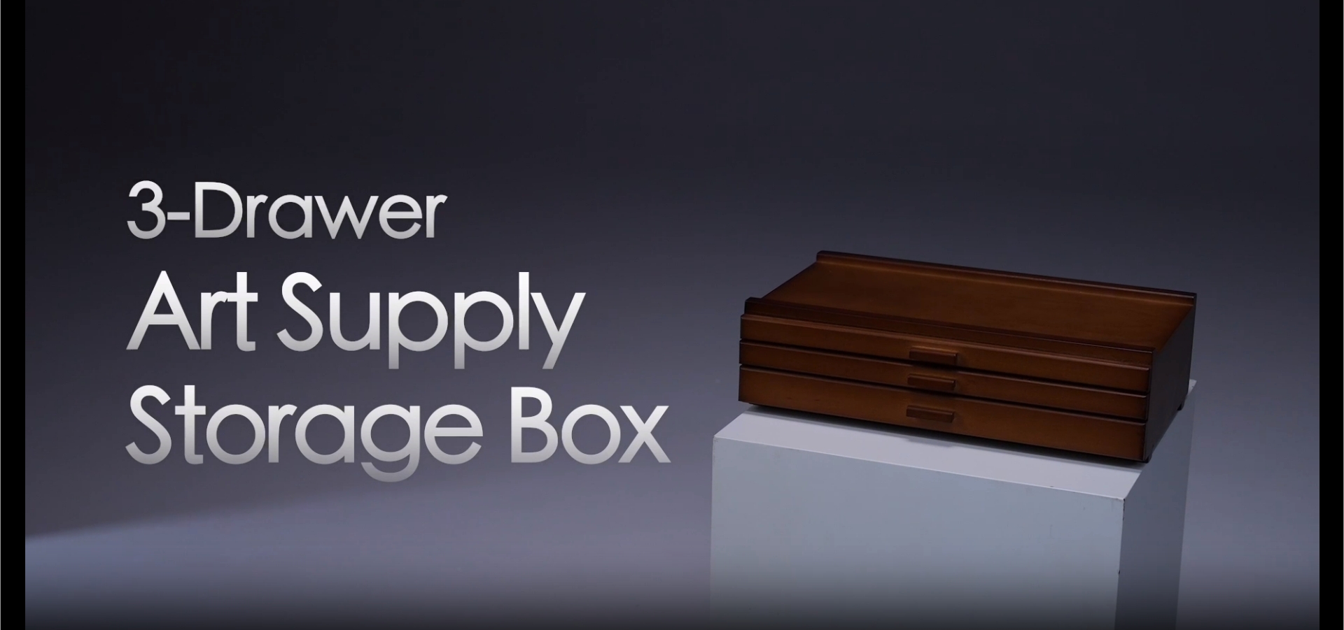 Amazon.com: MEEDEN PRO Wood Artist Supply Storage Box - 3 Drawers