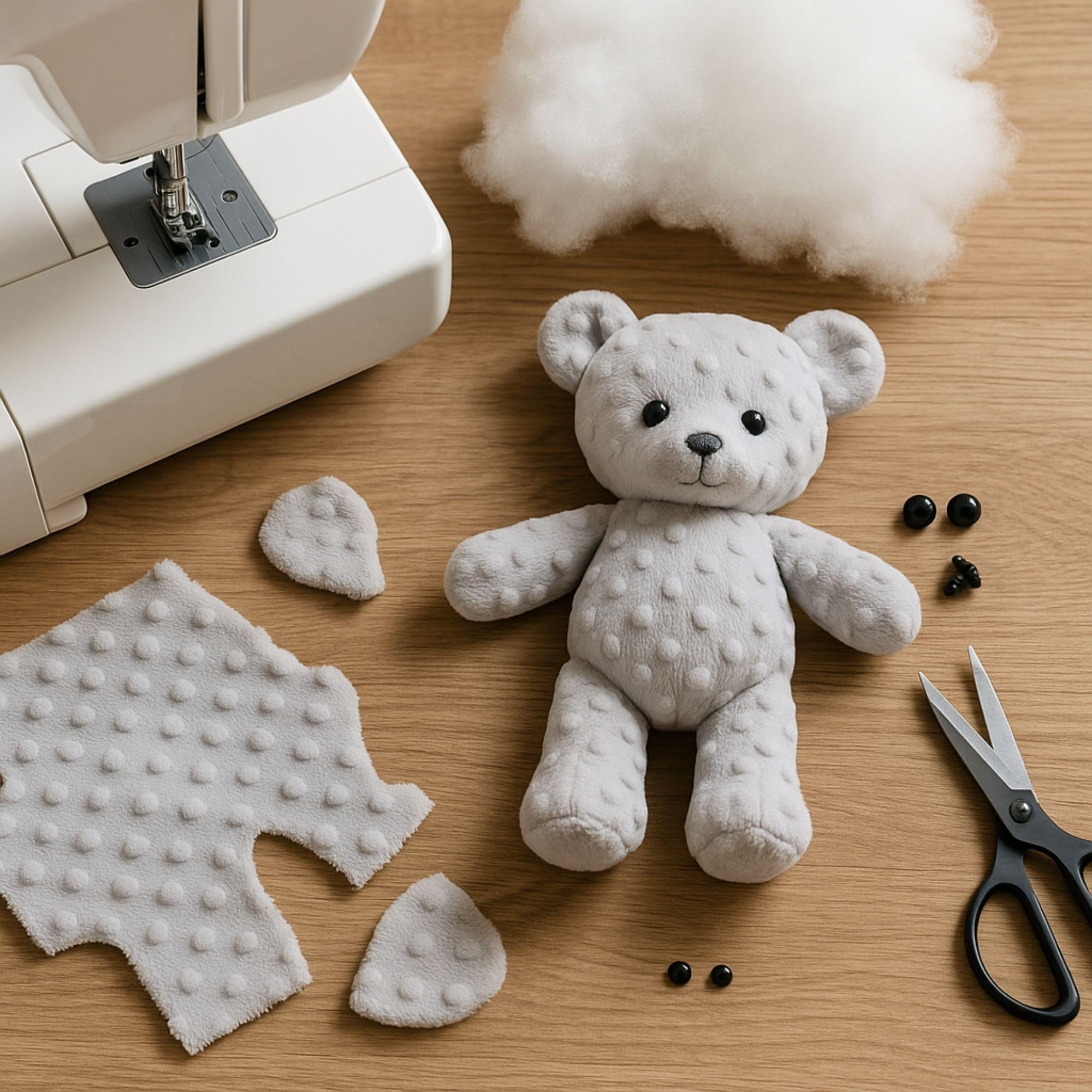 Tessuto minky al metro 1 M - Stoffa morbida per cucito creativo decorazione Ideale per abbigliamento coperta plaid accessori e progetti sartoriali fai da te Oeko-Tex Grigio chiaro