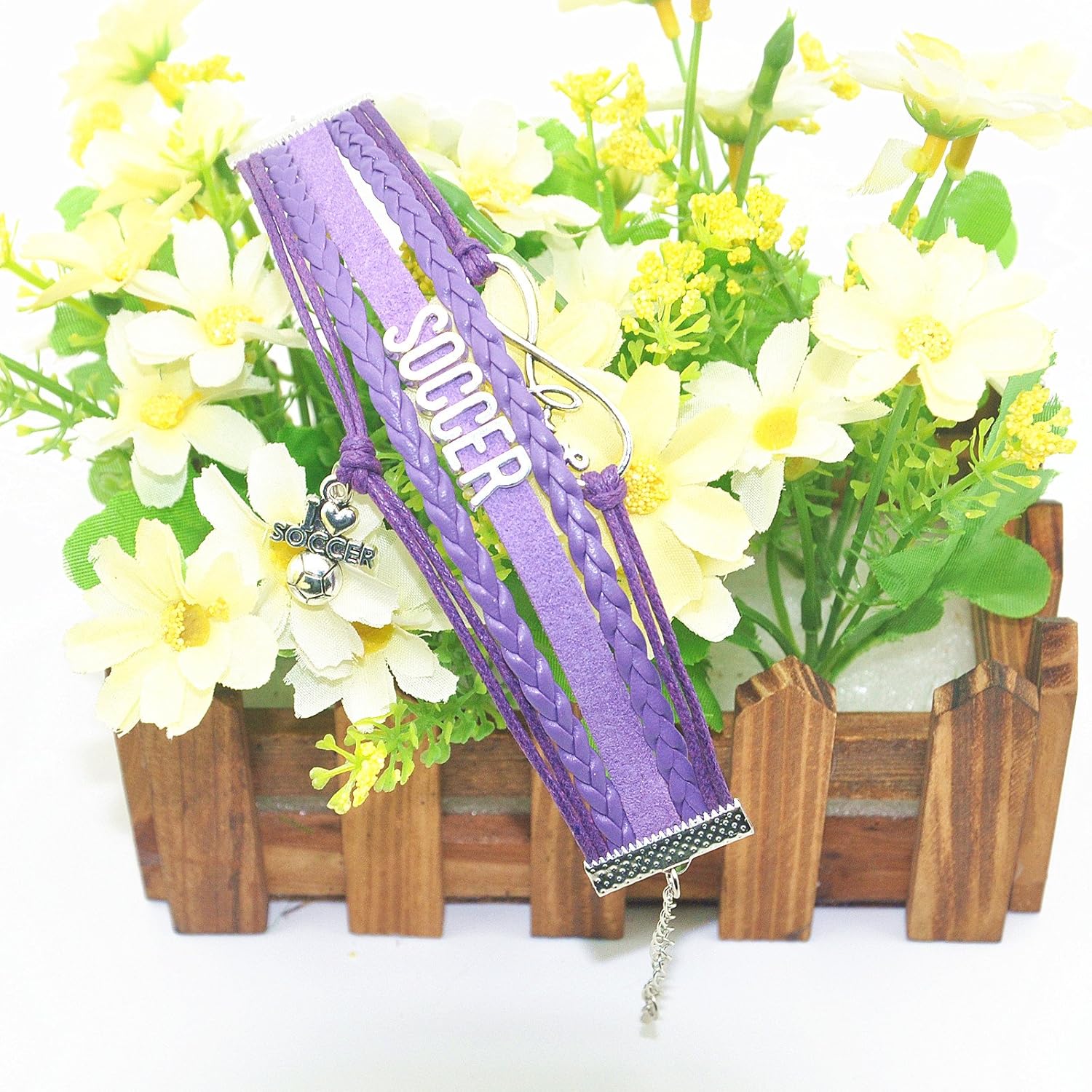 HHHbeauty Infinity Soccer Bracelet With Ball Charm for Women, Men, Adult Lovers, Fans, Team - Themed Jewelry Bulk - Image 5