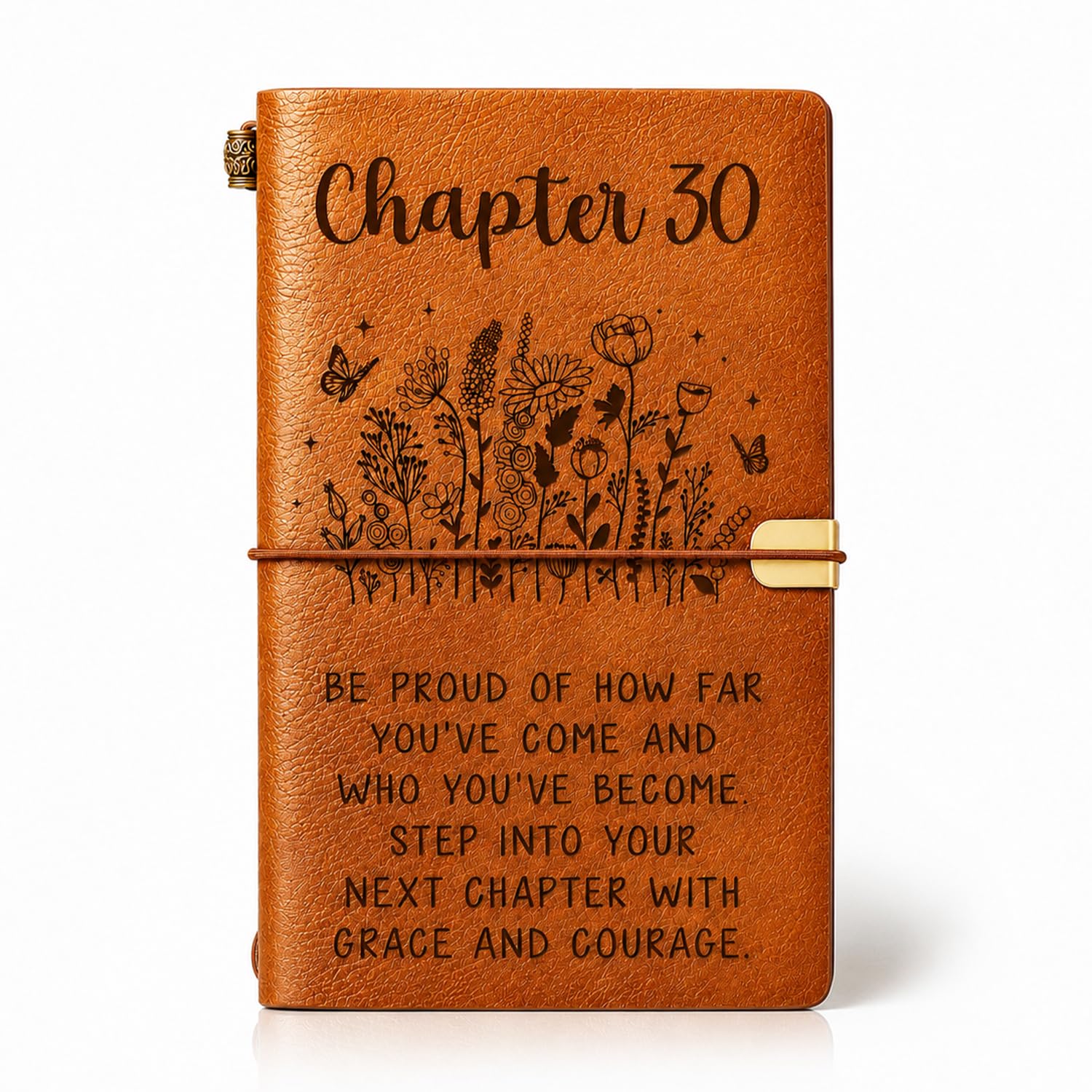 30th Birthday Gifts for Women, Faux Leather Journal with Lined Pages and Storage Pocket, Female Birthday Keepsake Notebook for Daughter, Sister Friend Wife and Mum, 1996 Birthday Notebook Present