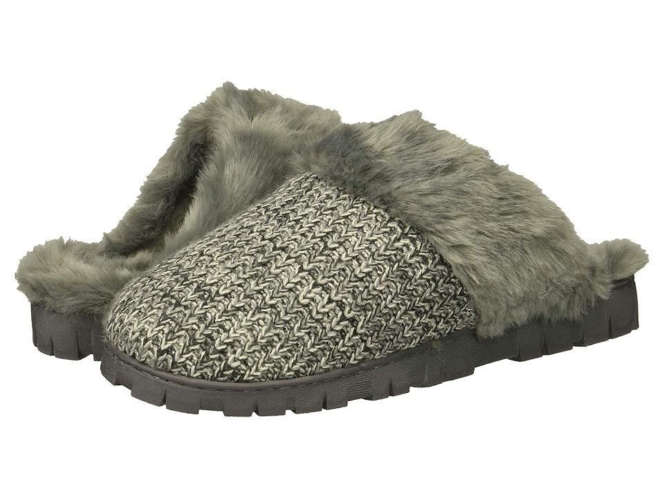

Dr. Scholl's Sunday Scuff (Grey Sweater Knit) Women's Slippers, Gray