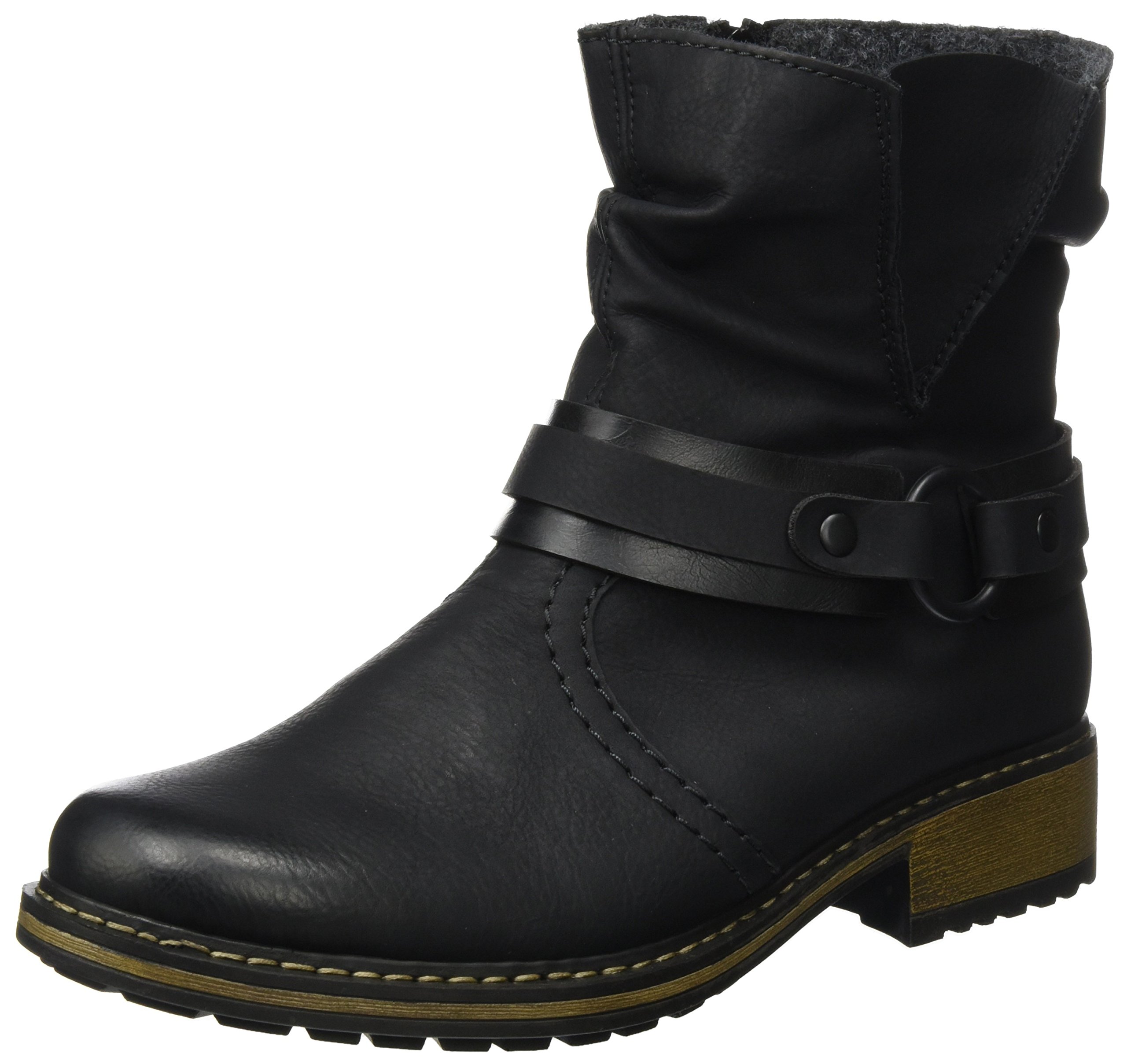 Rieker Women's Z6881 Ankle Boots, Black, 42 EU, black, 8 UK