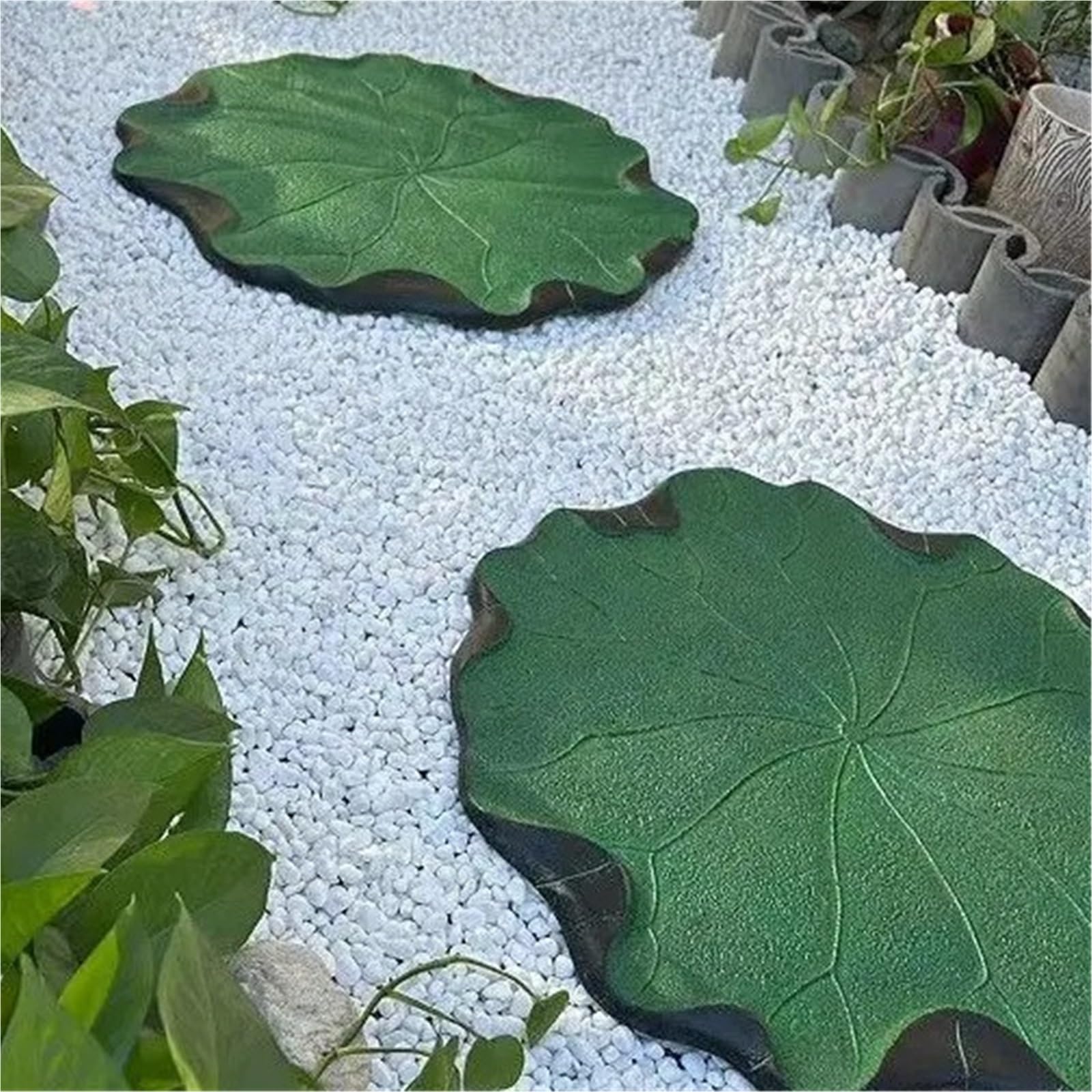 Pas Japonais Jardin 5 pièces de tremplins for pelouse en feuille lotus