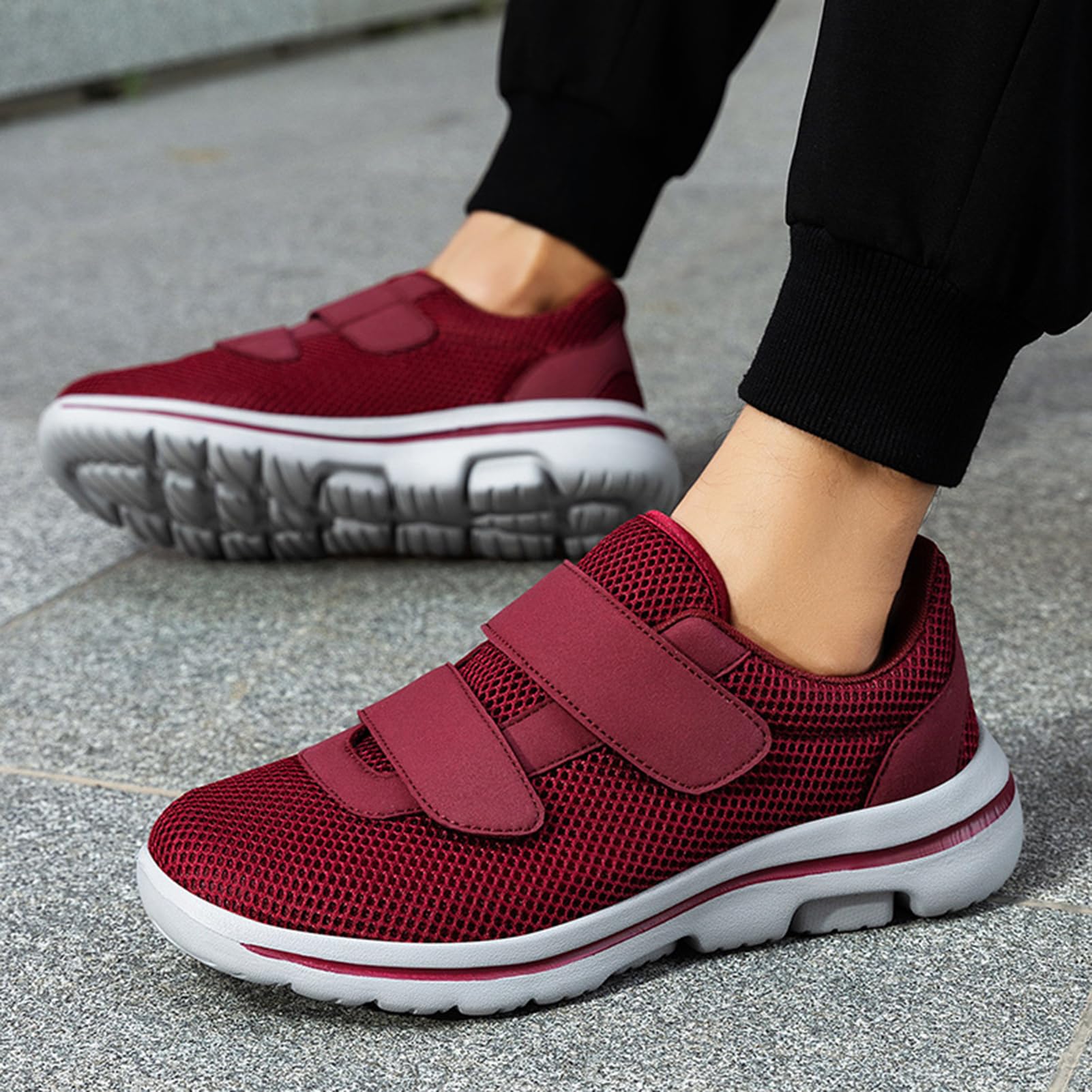 Bardzo szerokie buty dla cukrzyków, ortopedyczne, zdrowotne, oddychające, buty rekreacyjne, antypoślizgowe, buty sportowe, buty dla seniorów, na opuchnięte stopy
