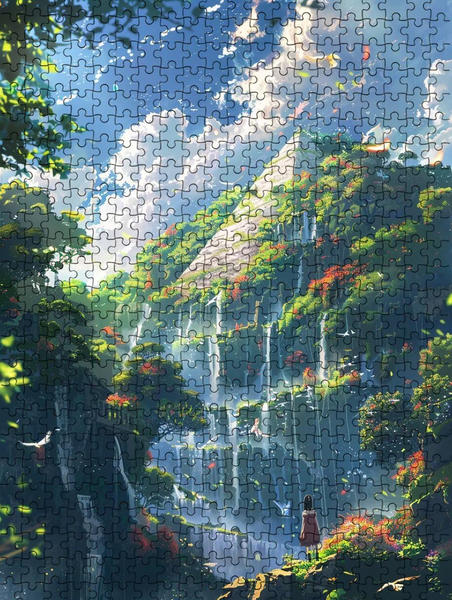 Den Pyramidenfall Puzzle 3000 Teile Erwachsene, Jigsaw Puzzle 3000 Teile, Komplex Herausfordernd Puzzles, Familie Spiele, Impossible Klassische Puzzles, für Wanddekoration und Geschenke FNKL2-596
