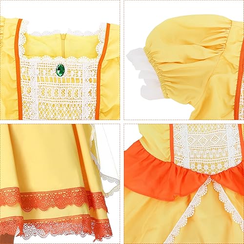 Miniatura 3 de Disfraz de princesa Super Brothers para niños, disfraz de princesa melocotón y margarita para niñas pequeñas