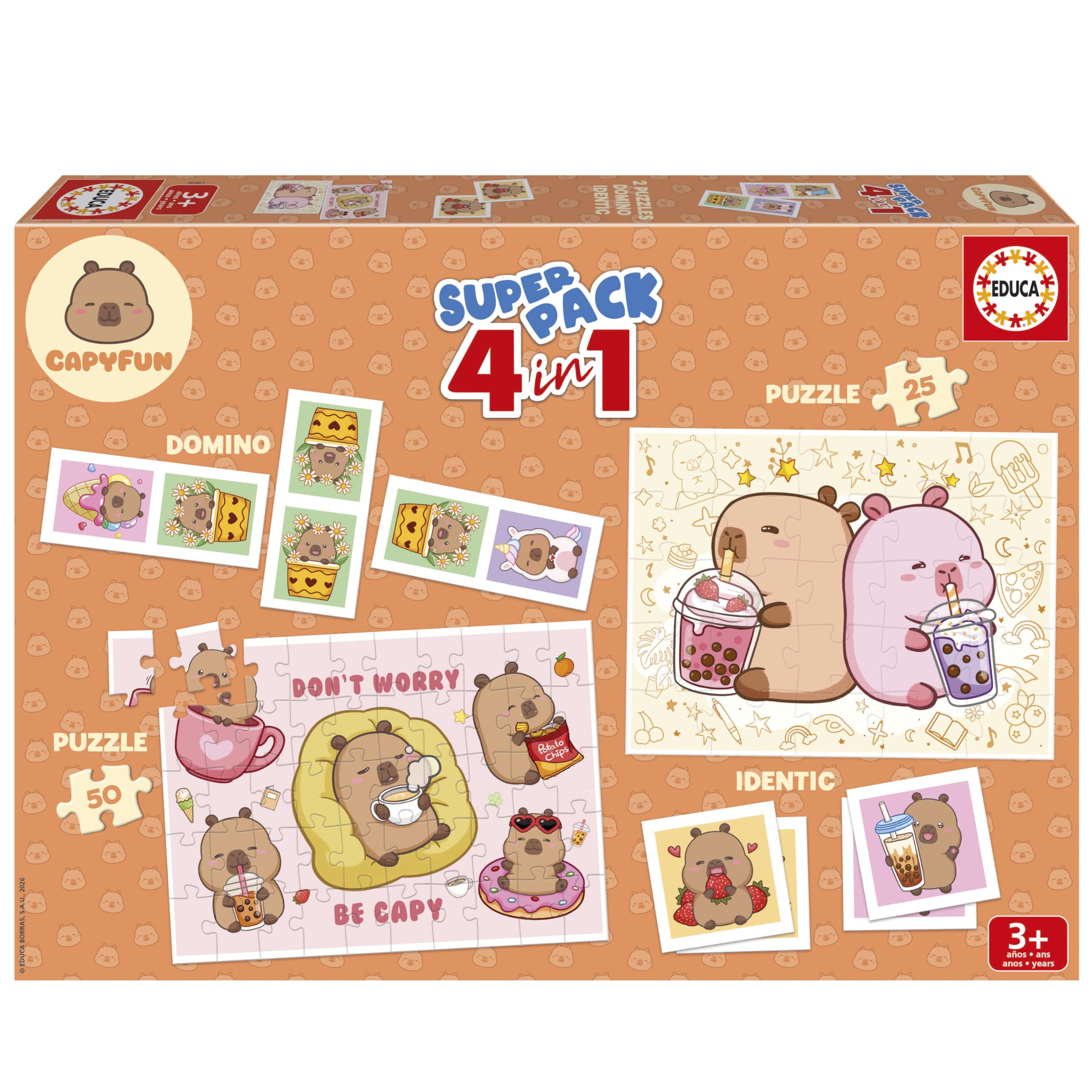 Educa Superpack Capyfun 4 in 1 for Children from 3 Years (20481) — image 1