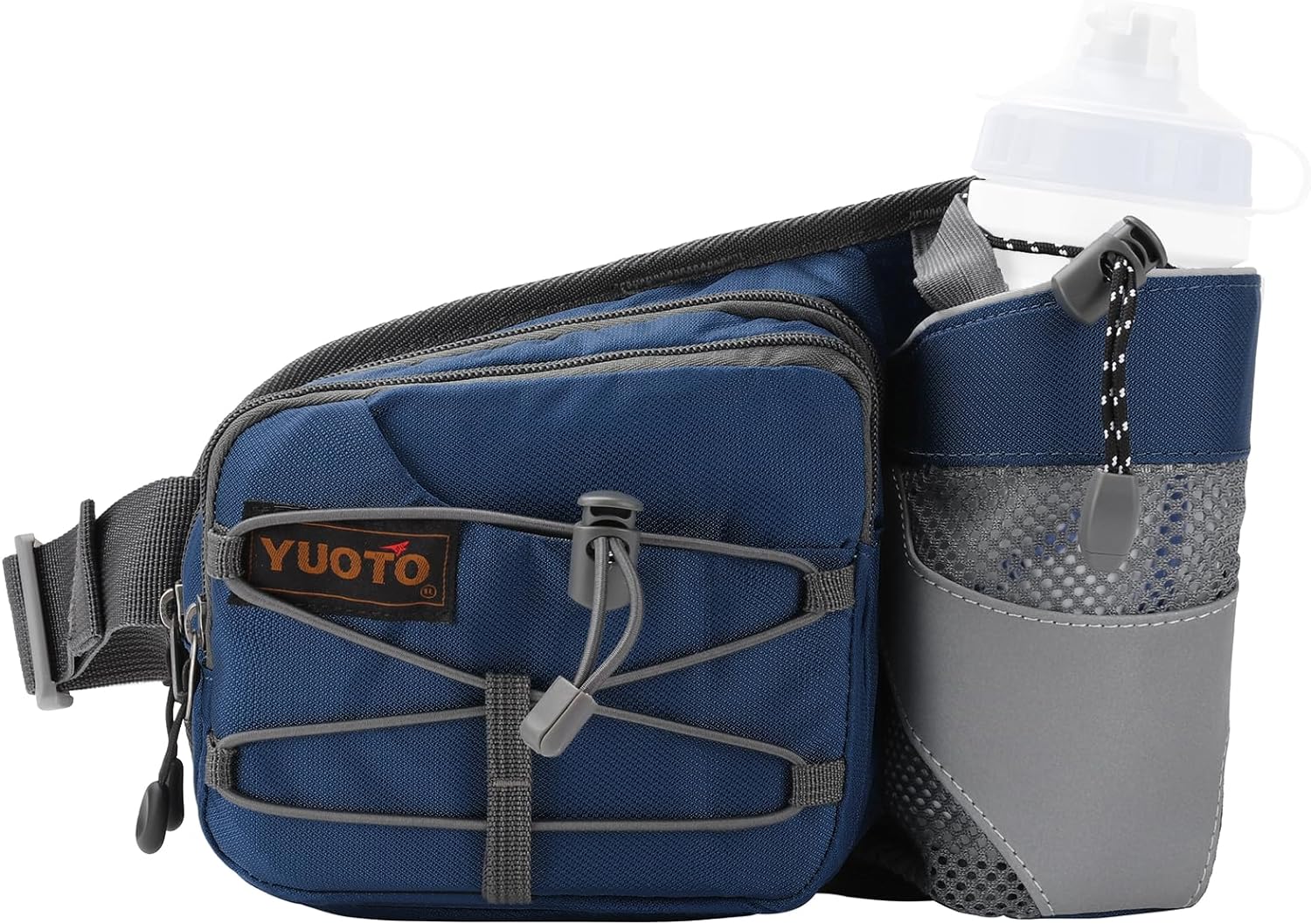 YUOTO Fanny Pack w/ Bottle Holder for Hiking