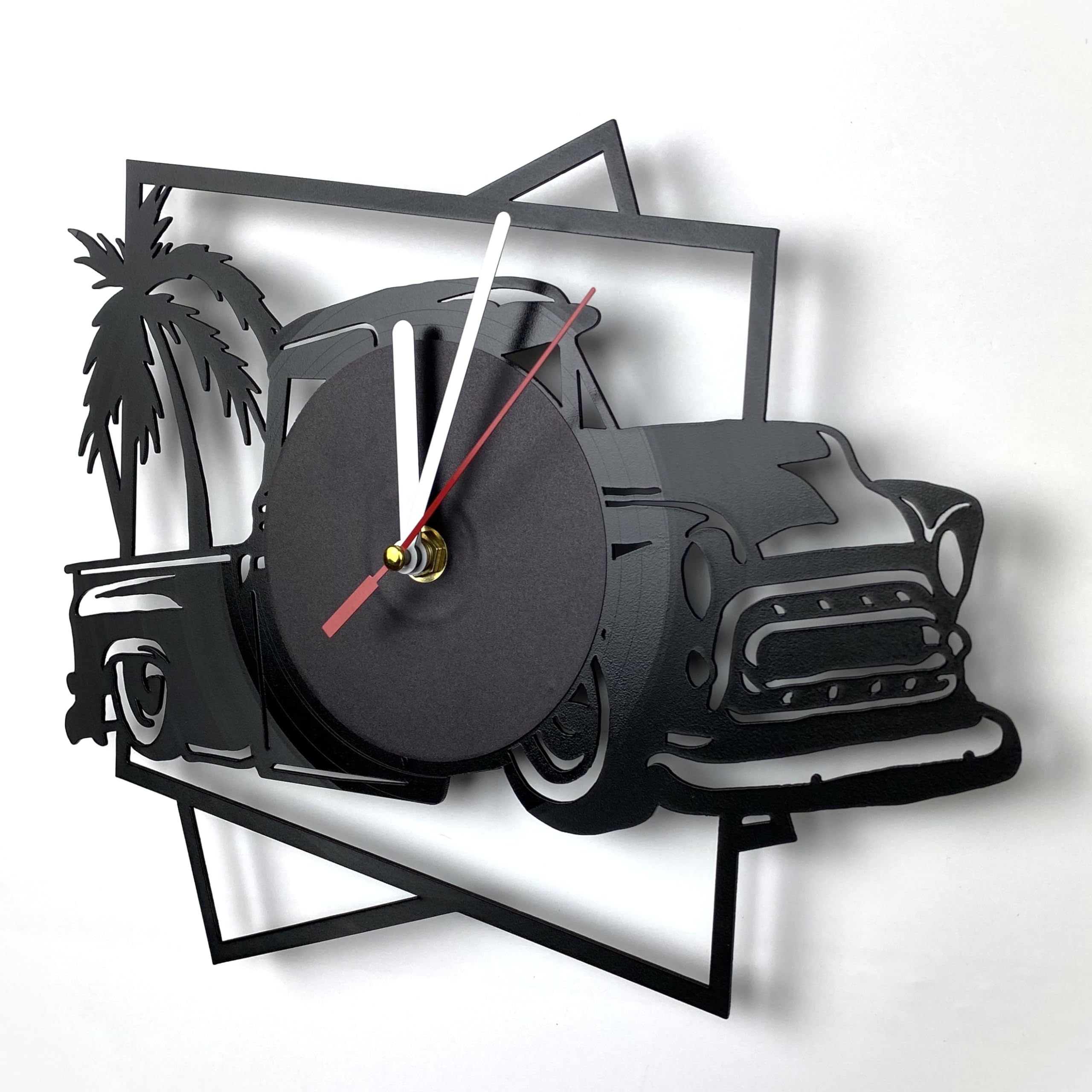 Vinyl Wall Clock Compatible with Made of Vinyl Record, Handmade Original Design, Great Gifts idea for Birthday, Women, Men, Friends