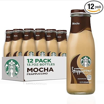 Starbucks Frappuccino Coffee Drink, Mocha, 13.7 fl oz Bottles (12 Pack)