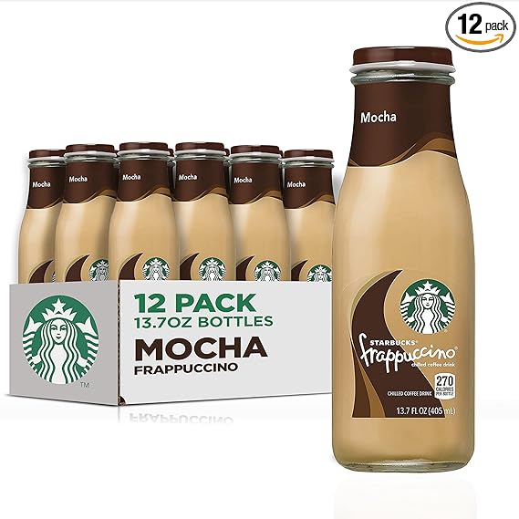 Starbucks Frappuccino Coffee Drink, Mocha, 13.7 fl oz Bottles (12 Pack)