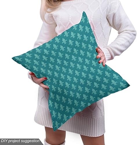 Miniatura 37 de Ambesonne The Yard - Tela de hibisco de flores tropicales en tonos de la vida real, tela decorativa para tapicería, cestas de almacenamiento