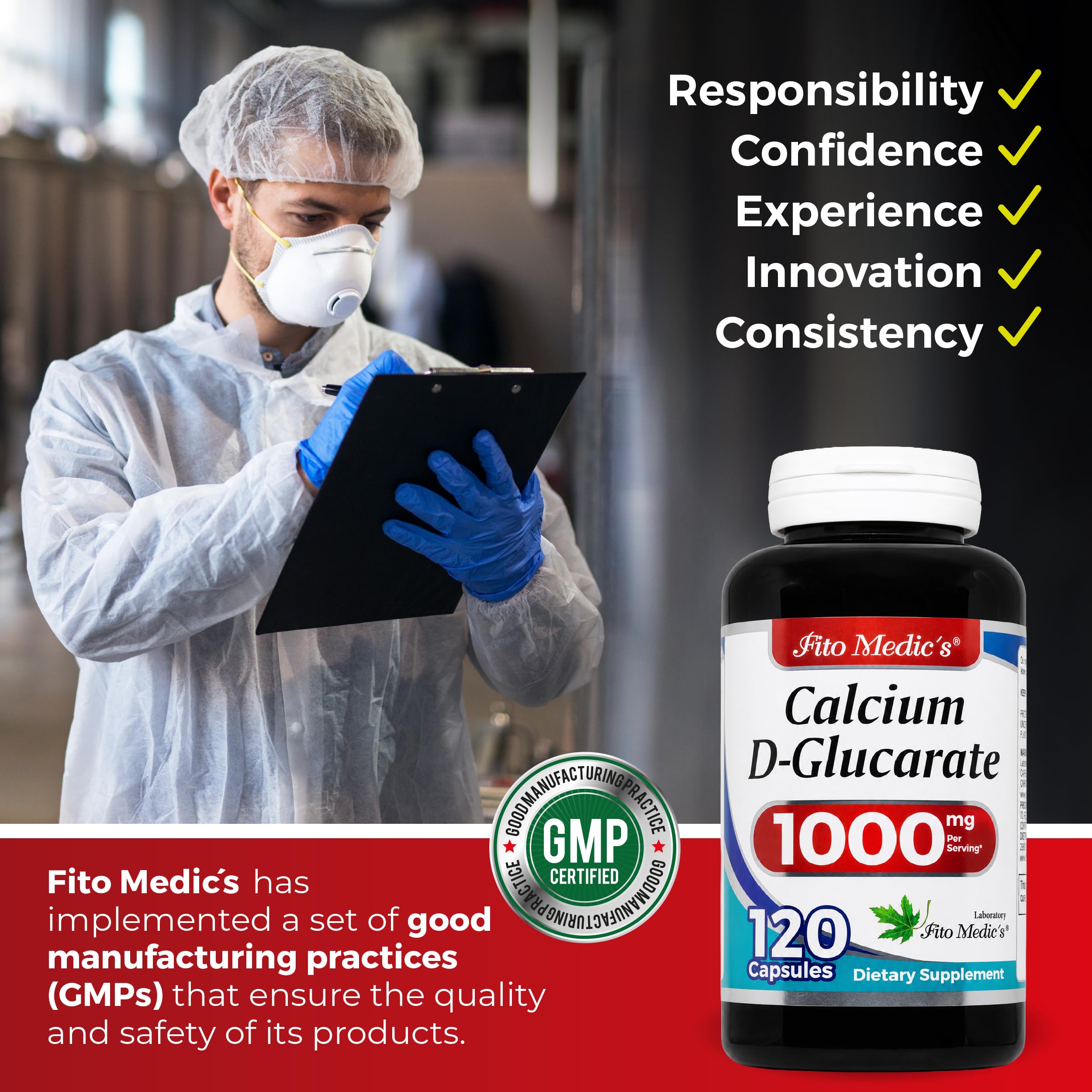 Lab - Calcium d-glucarate, Calcium 1000mg -120 Caps, Calcium Supplement- Menopause Support- Hormone Harmony- Liver Detox- Detox Cleanse- Ultra high Absorption- Calcium, Calcio. — Amazon image 5