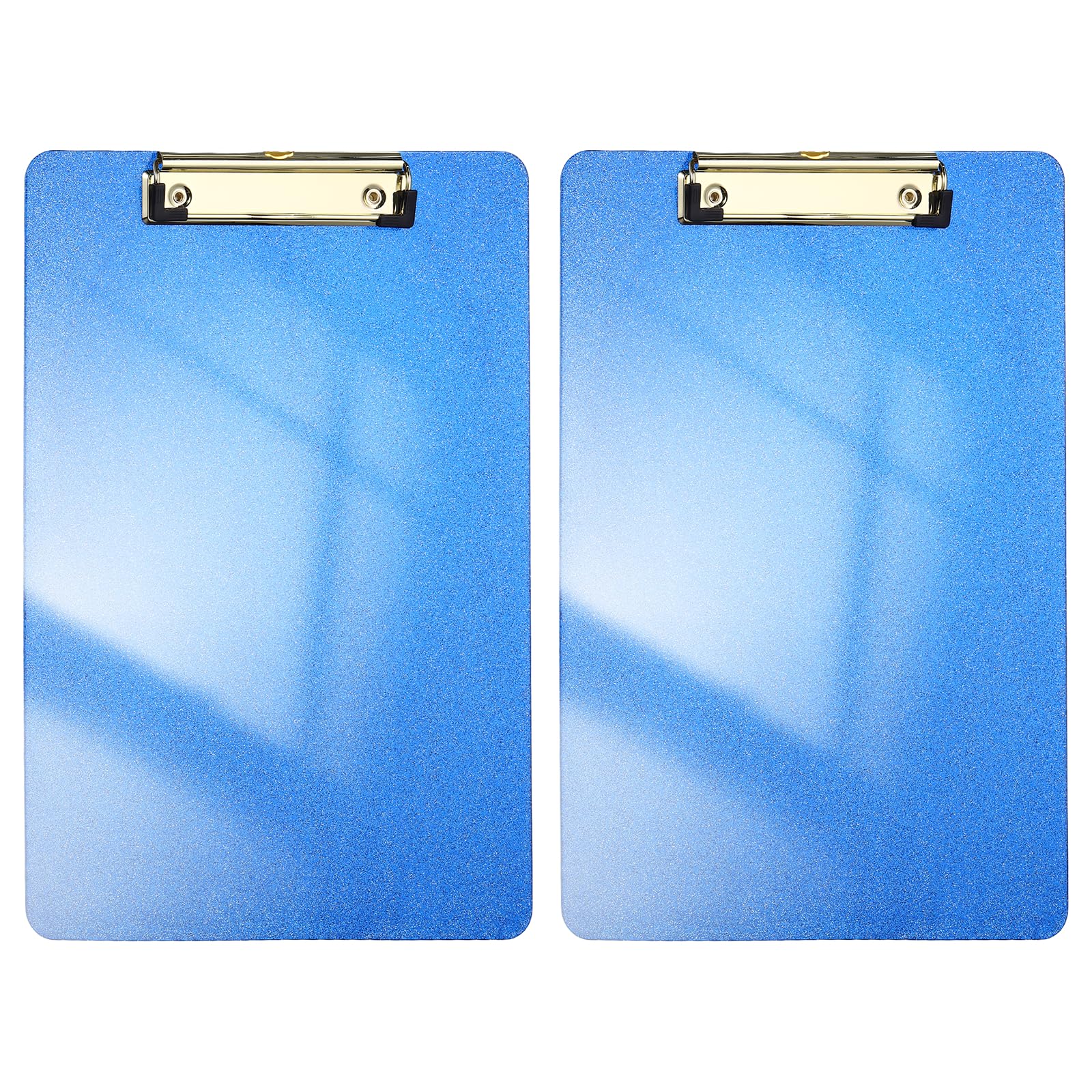 PATIKIL Plastic Clip Boards, A4 Size Glitter Blue Stylish Clip Boards Glitter Design Cute Clipboards Office Supplies for Restaurant Shop Store Note Memo Card Sign Holder