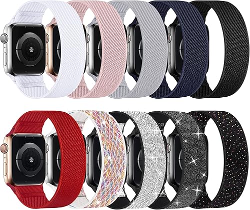 Correa elástica de nailon para Apple Watch, de 1.49, 1.57, 1.61, 1.65, 1.73, 1.77 y 1.772 pulgadas, deportiva, trenzada, Ultra iWatch Serie 8 7 SE 6