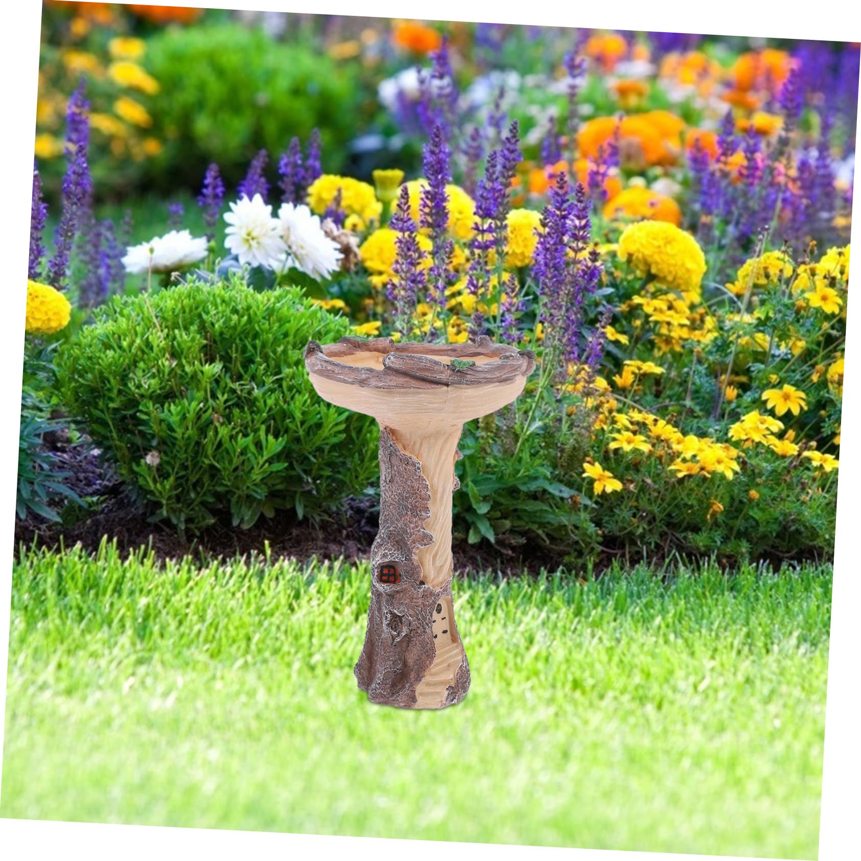Mipcase Ciotola Per Il Bagno Degli Uccelli Da Giardino Mangiatoia Per Uccelli Da Esterno Robusta Ciotola in Resina Per Lartigianato Degli Per Larredamento Del Giardino