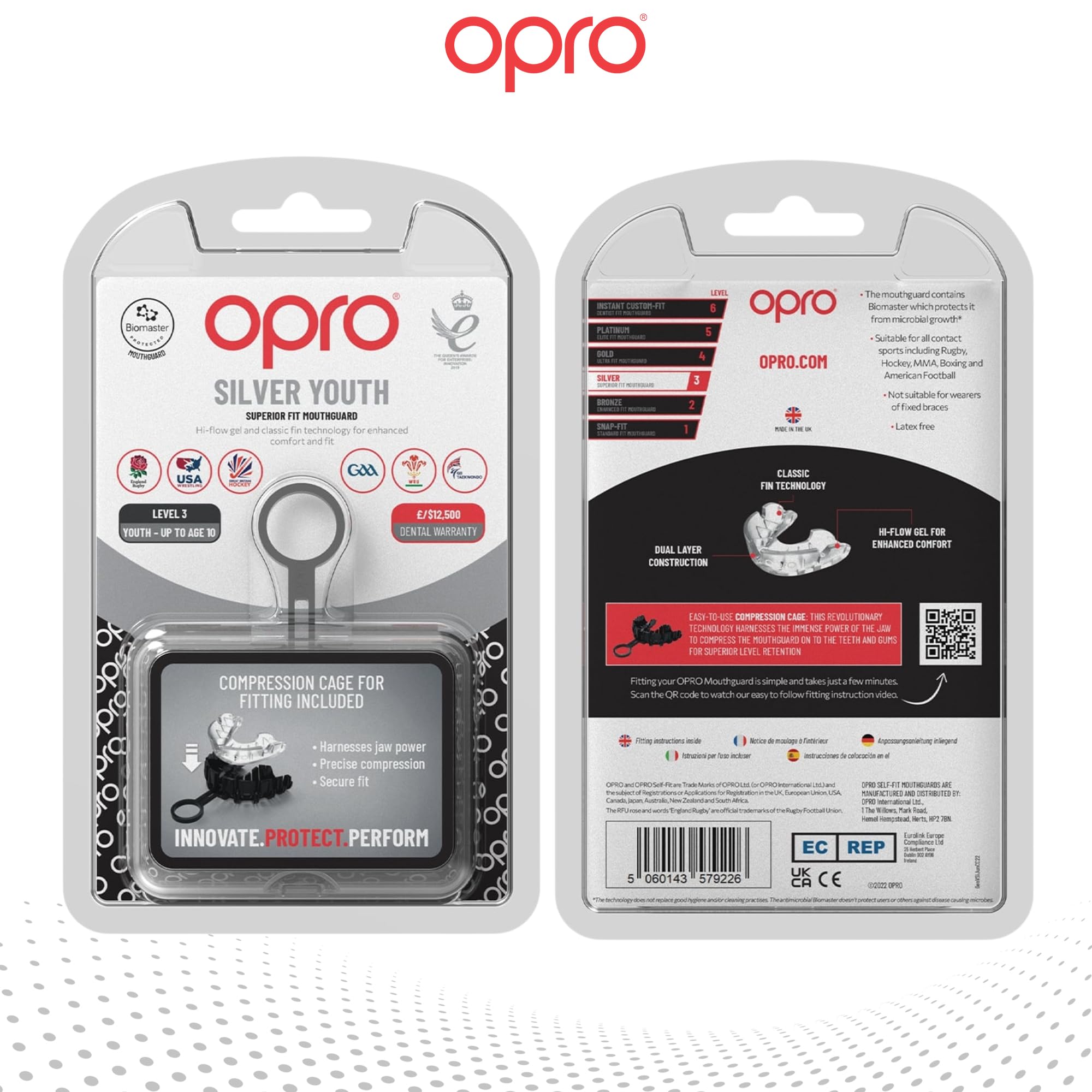 OPRO Protector Bucal Nivel Plata – Ajuste Esencial para Adultos y Niños – Bucal para Boxeo, MMA, BJJ, Rugby y Hockey – Moldeo Fácil — view 7