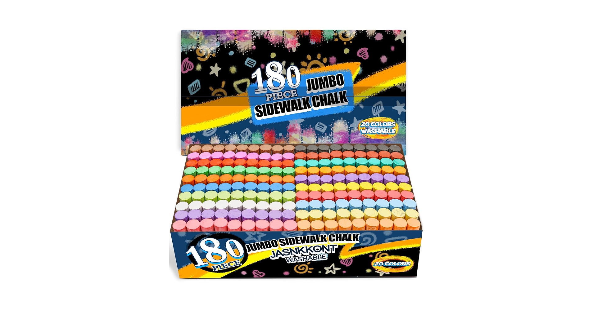 Scola Jumbo Sidewalk Chalk, Playground Children 20 20 Pieces