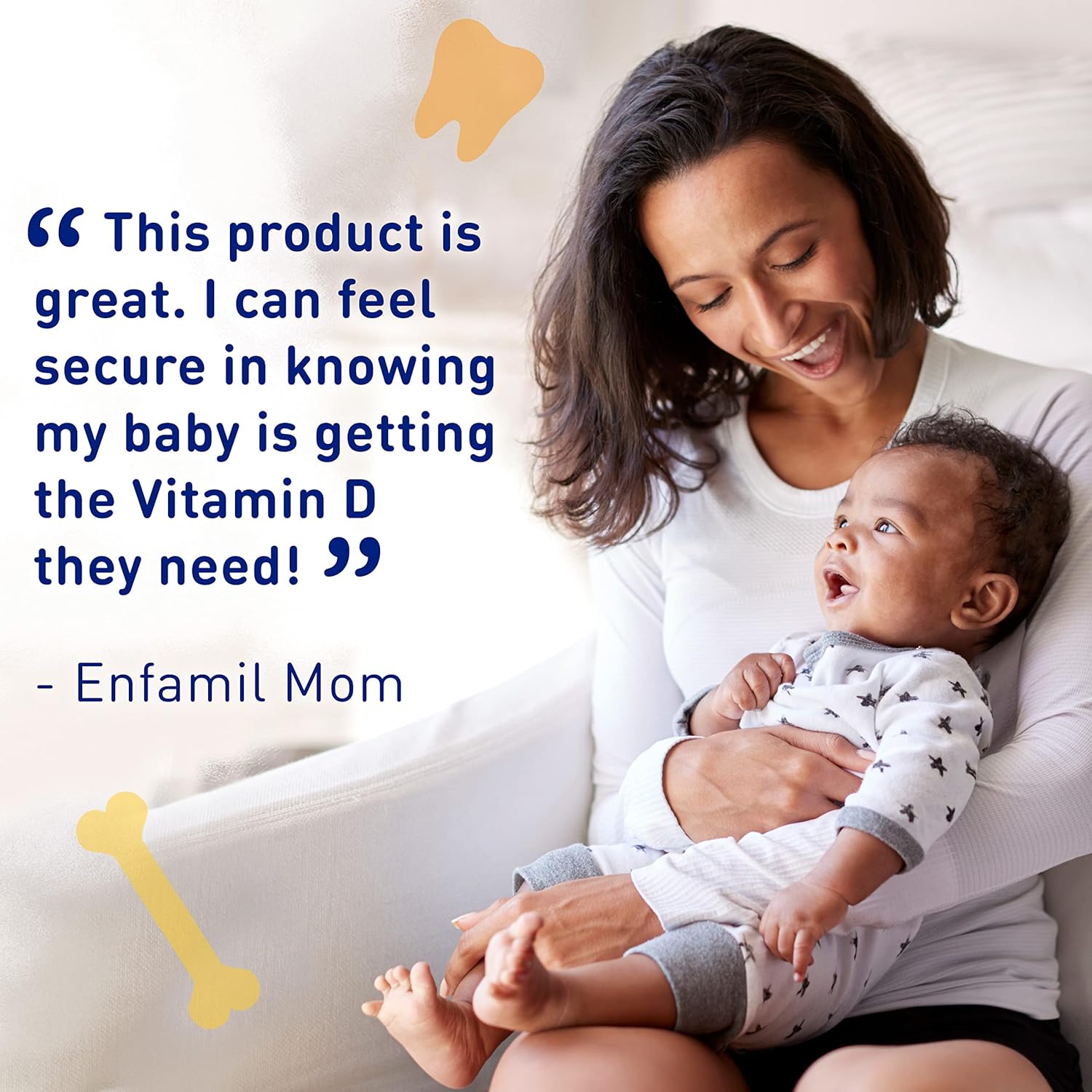 Enfamil Baby Vitamin D-Vi-Sol Vitamin D Liquid Supplement Drops for Infants, Supporting Strong Teeth & Bones in Newborn Babies, Easy-to-Use, Gluten-Free, 50 mL Dropper Bottle, Pack of 3 : Health & Household